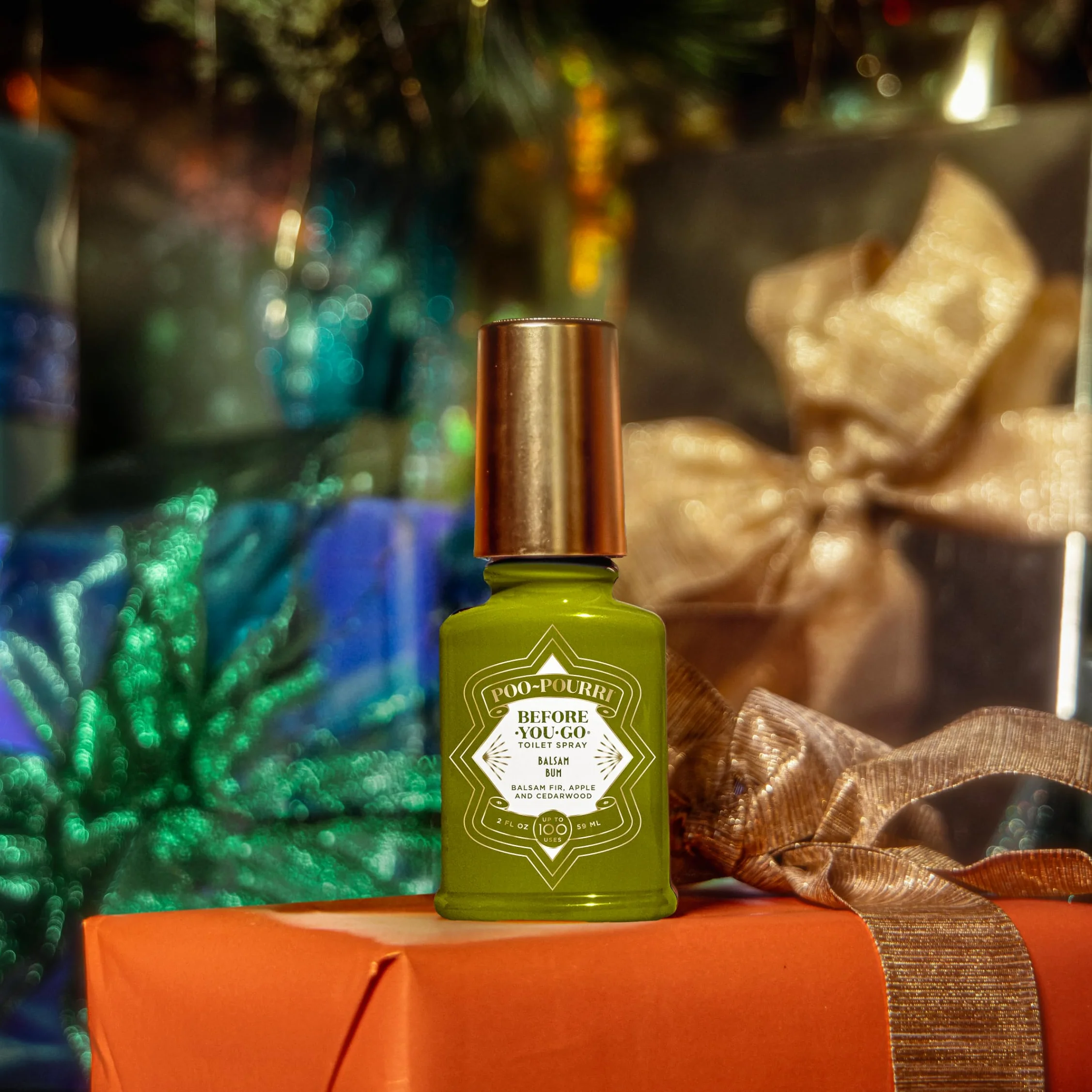 Pourri Łazienkowy odświeżacz powietrza w sprayu - Before-You-Go Poo-Pourri spray toaletowy - Balsam Bum dezodorant do łazienki - zatrzymuje zapachy pod powierzchnią wody - spray z olejkami eterycznymi