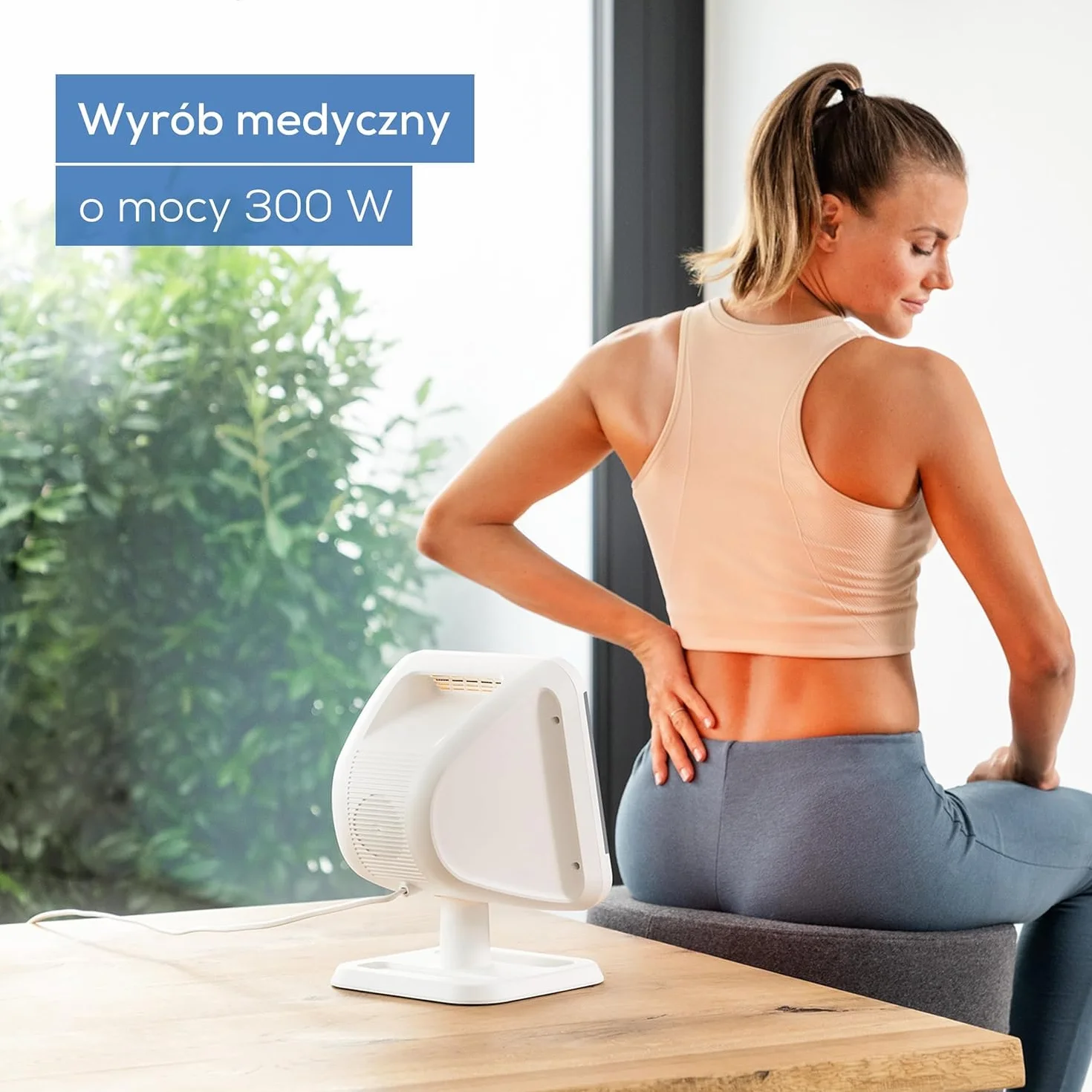 Beurer IL 60 Lampa na podczerwień 300 W z timerem ceramiczny dysk UV biały