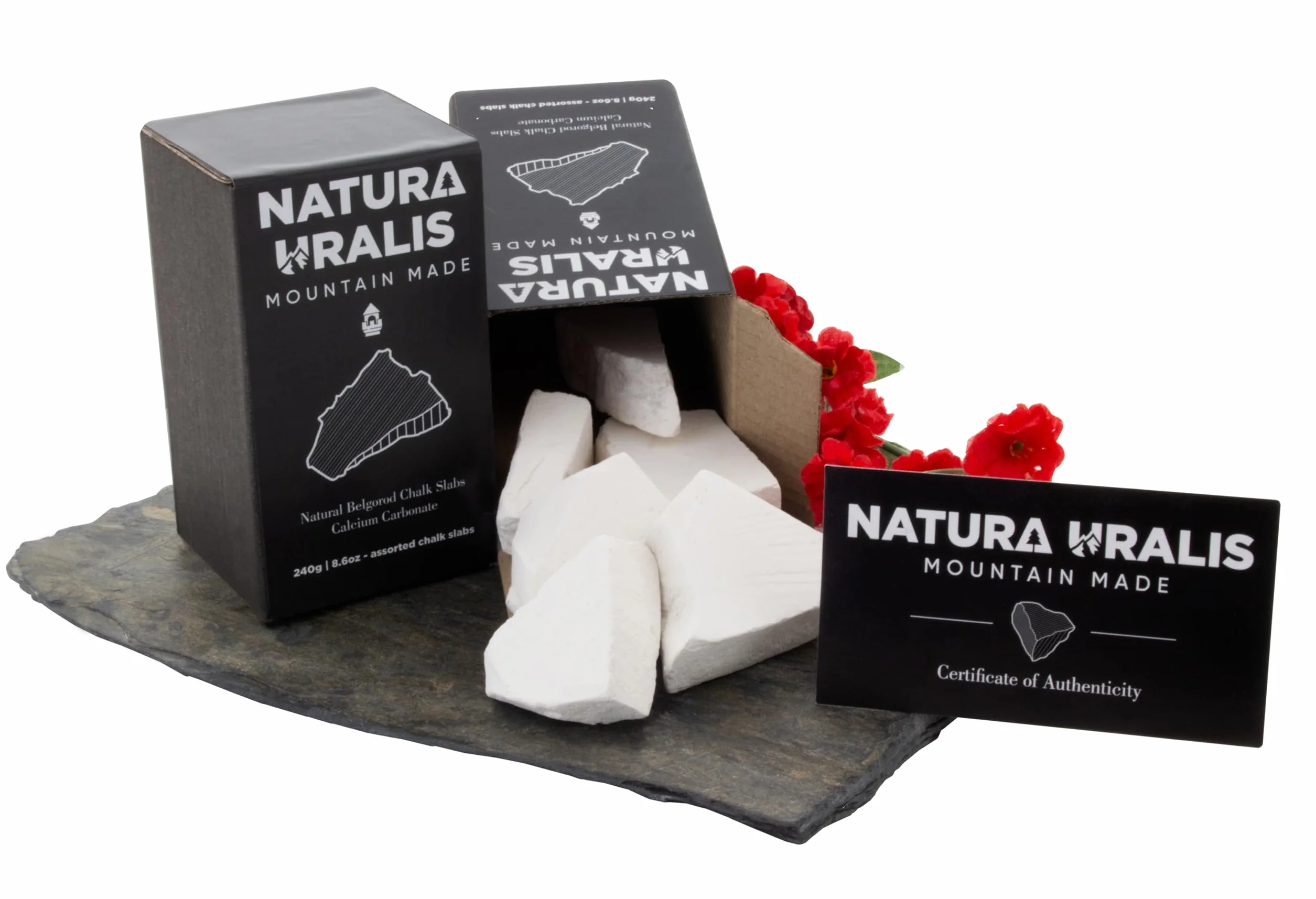 Natura Uralis Kamienie Wapienne Białe 240g Naturalny Węglan Wapnia