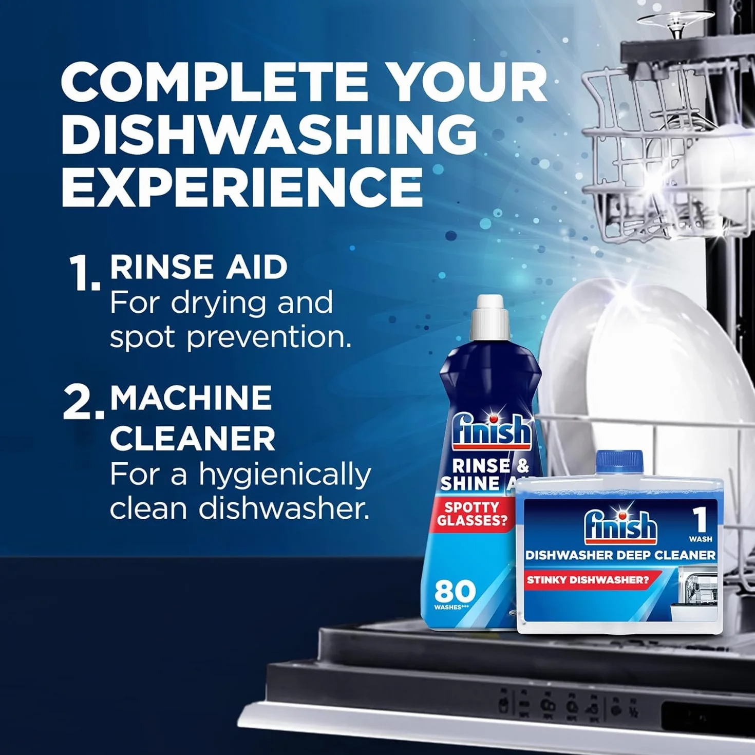 Finish Środek do mycia w zmywarce 500 ml (250 ml x 2 szt.) usuwa tłuszcz i kamień