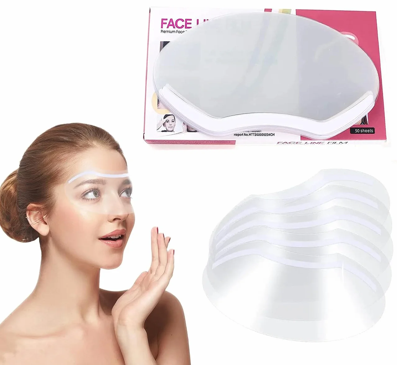 Plastikowa przezroczysta osłona na oczy 50 szt. fryzjerska
