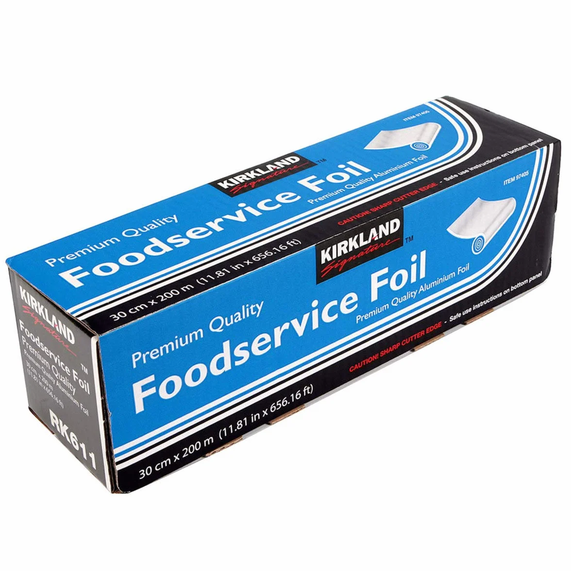 Kirkland Signature Foodservice folia - wysokiej jakości folia aluminiowa 30 cm x 200 metrów