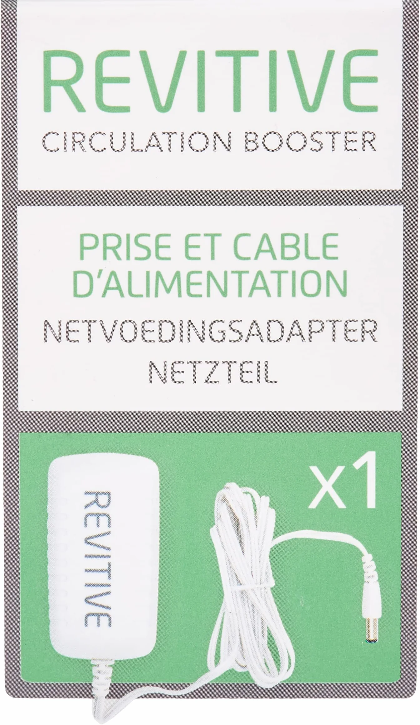 Revitive Wtyczka i kabel zasilający - nowy, do stymulatora