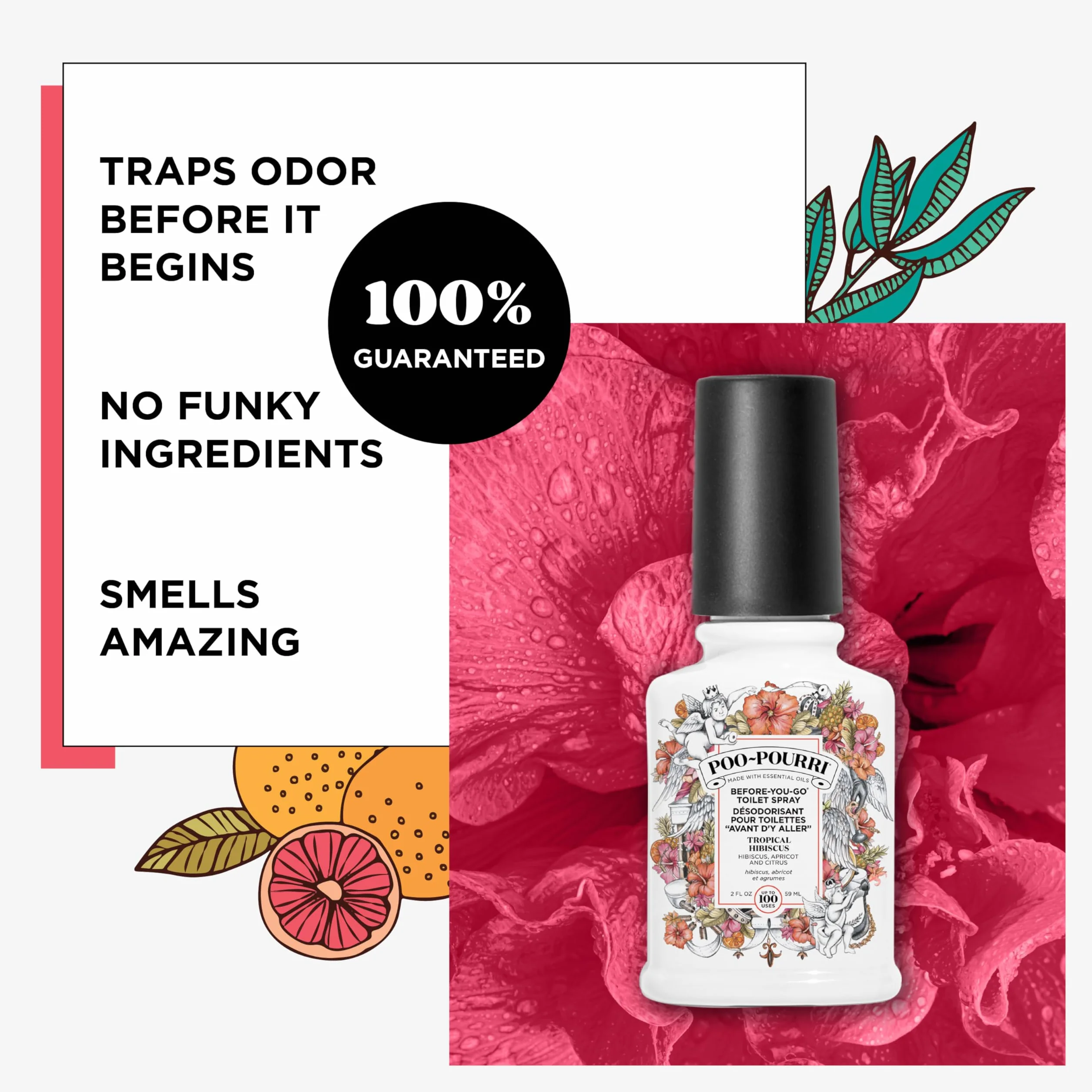 Poo Pourri Tropical Hibiscus Toilet Spray 59 ml