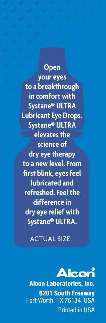 Systane Ultra Eye Drops Lubricant High Performance, dwie 4 ml 0,14 fl oz. butelki