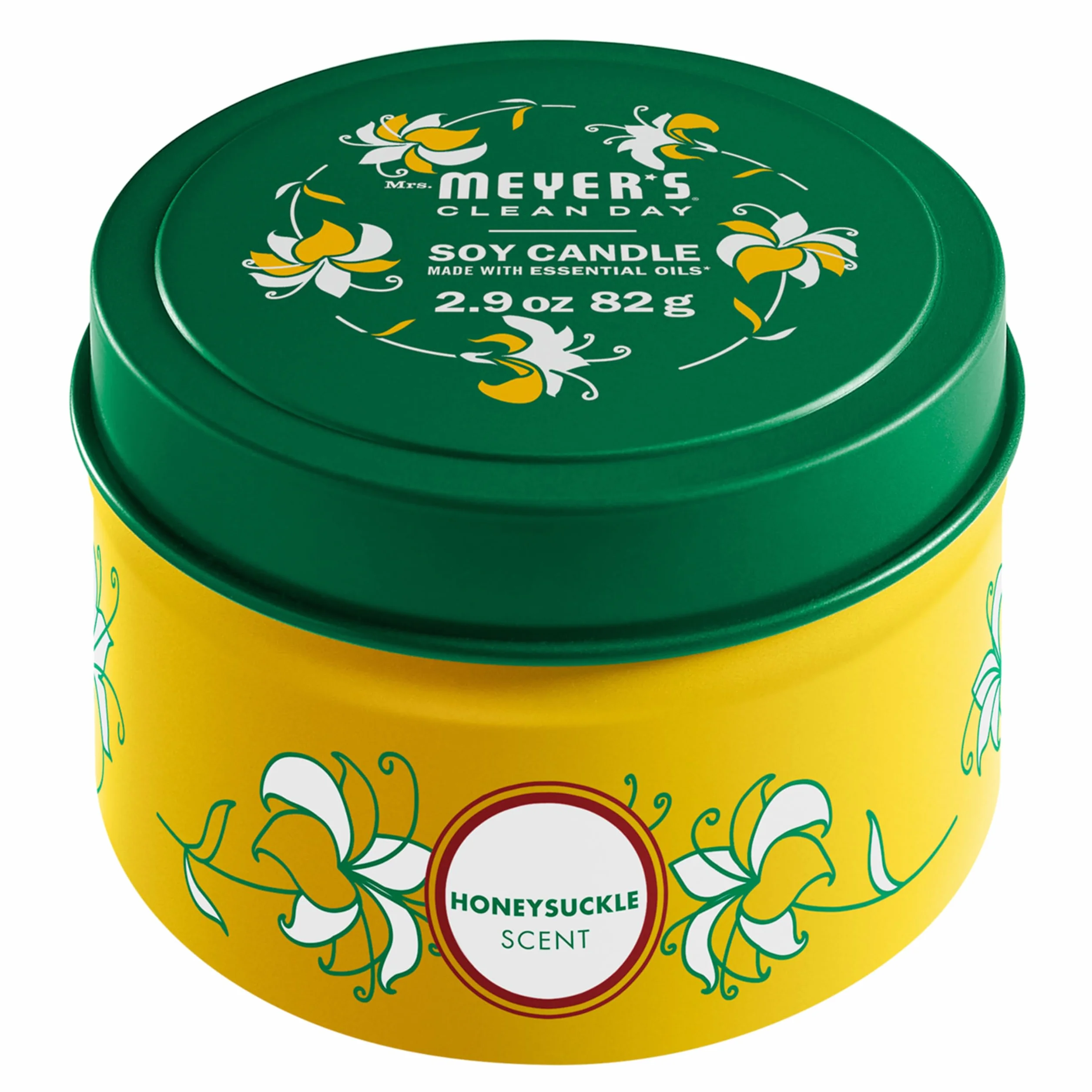 MRS. MEYER'S CLEAN DAY Świeca sojowa w puszce, 82g, 12h, wiciokrzew