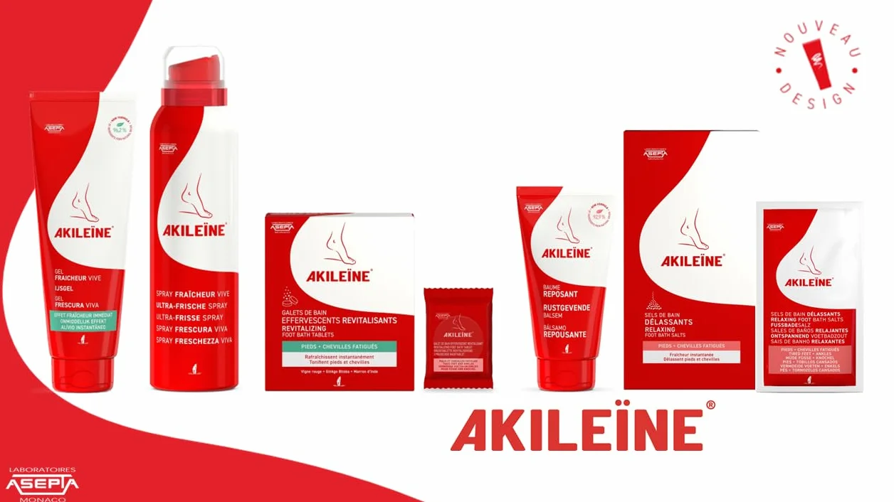 AKILEINE Antyperspirant puder do stóp 75 g