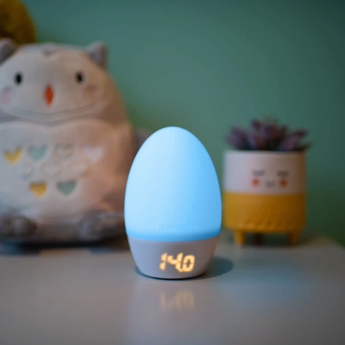 Tommee Tippee GroEgg2 Digital Colour Changing Room Thermometer Night Light USB Powered