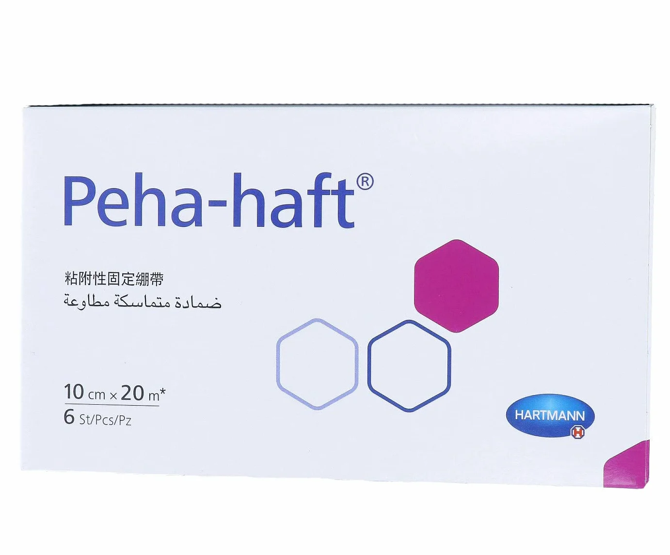 Hartmann Peha Haft Bezlateksowa taśma mocująca 20 m x 10 cm 6 szt