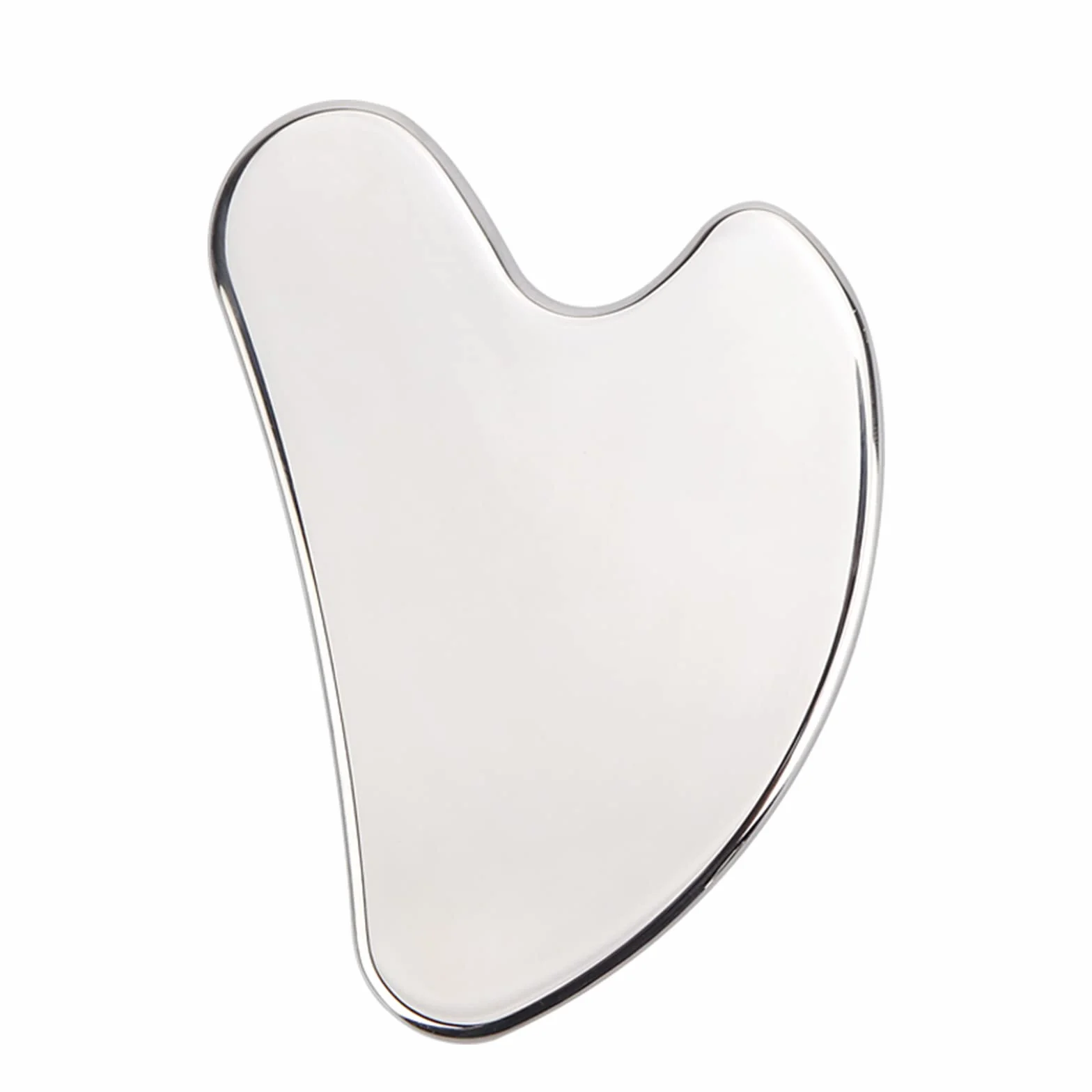 Deciniee Gua Sha narzędzie do masażu, narzędzia Gua Sha ze stali nierdzewnej Gua Sha skrobak do twarzy do szczuplejszej twarzy i konturowania w kształcie serca
