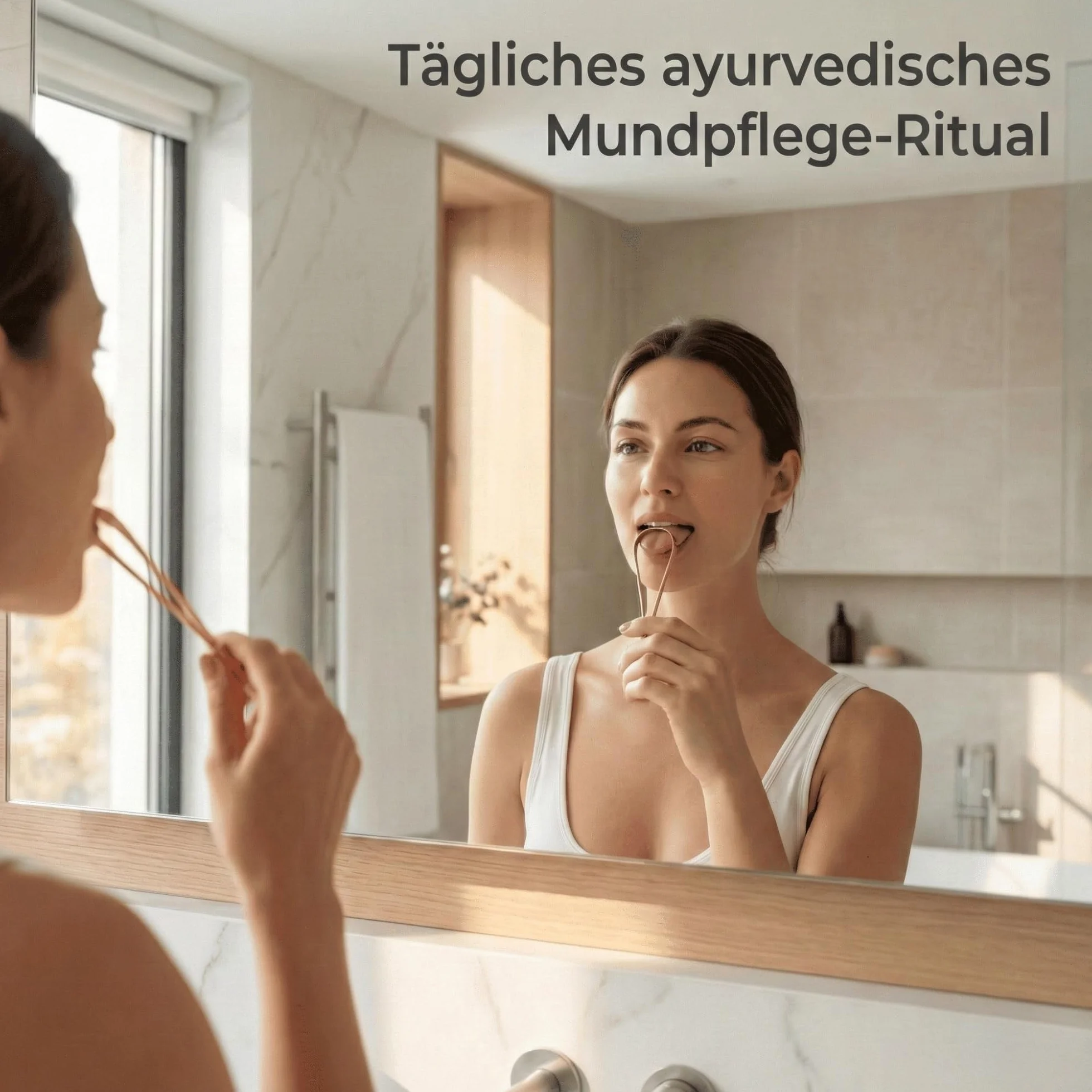 Sattva Ayurveda Miedziany środek do czyszczenia języka – sprawdzony i certyfikowany, 99,9% czystej miedzi, naturalny i wielokrotnego użytku, wspomaga świeży oddech i zdrową florę jamy ustnej