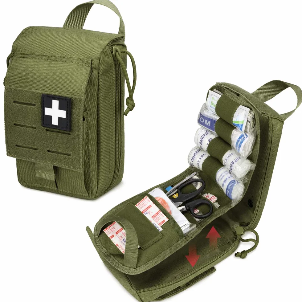 WYNEX Tactical Rip Away apteczka pierwszej pomocy, wycinana laserowo konstrukcja Molle EMT, torba survivalowa IFAK, wydmuchuje medyczny organizator ratunkowy