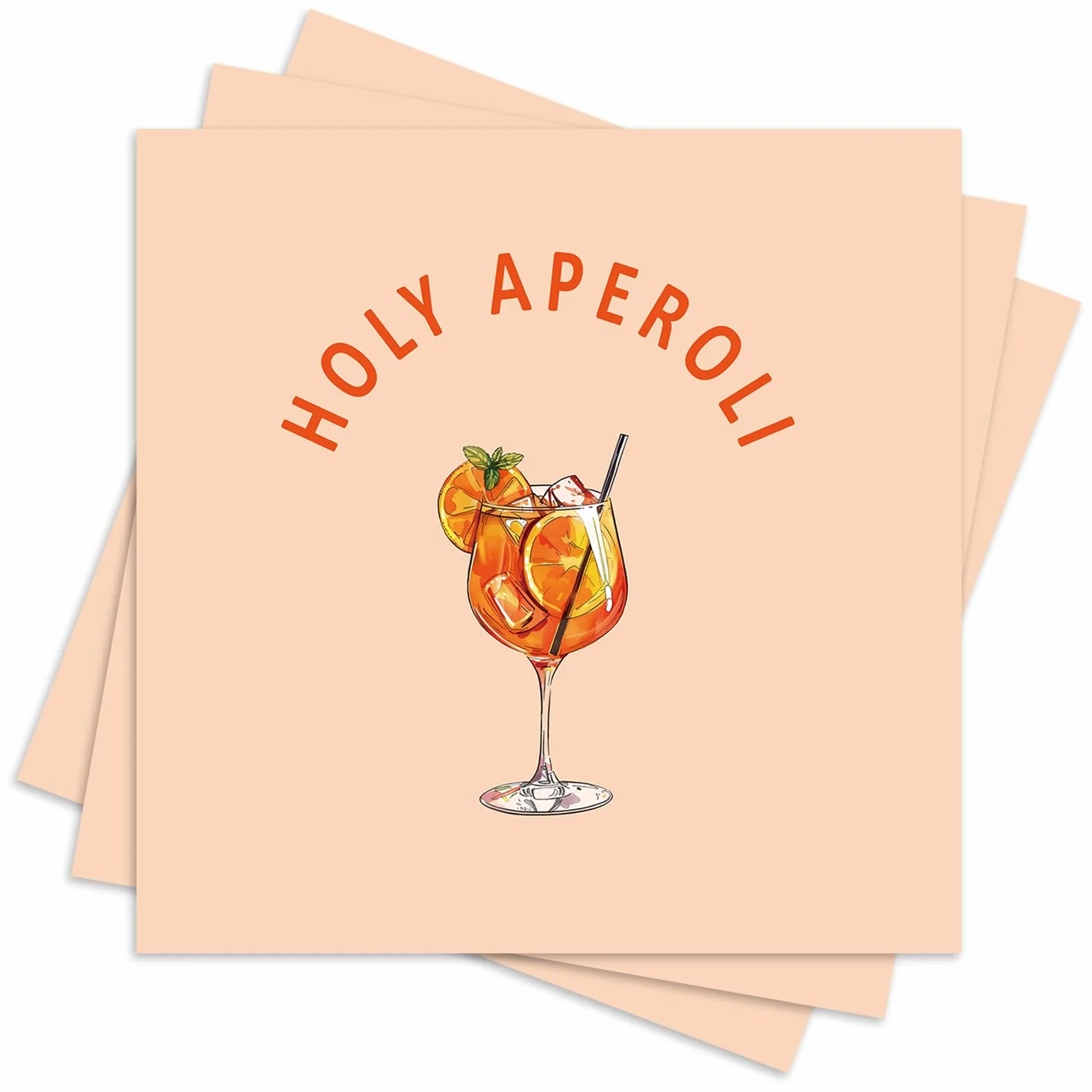 40 sztuk serwetek Aperol Party Decor, Aperol Spritz, prezent, serwetki papierowe Holy Aperoli, pomarańczowe, prezent dla miłośników aperilu, na imprezę tematyczną, wesele, urodziny, dekoracja stołu