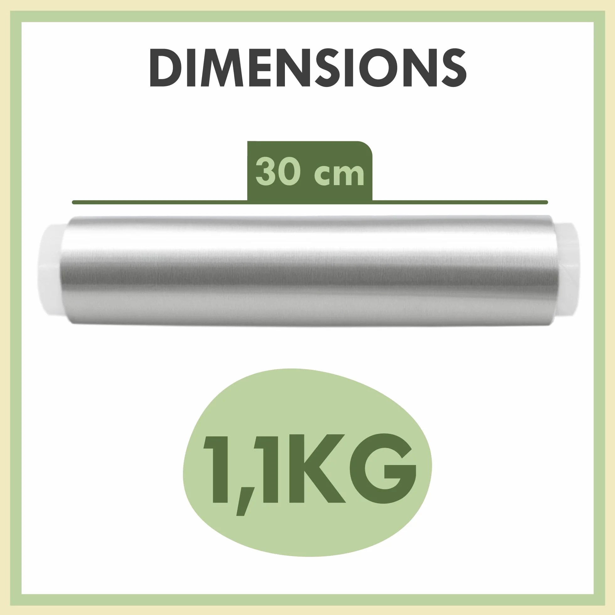 ZENIC Folia aluminiowa 30 cm catering