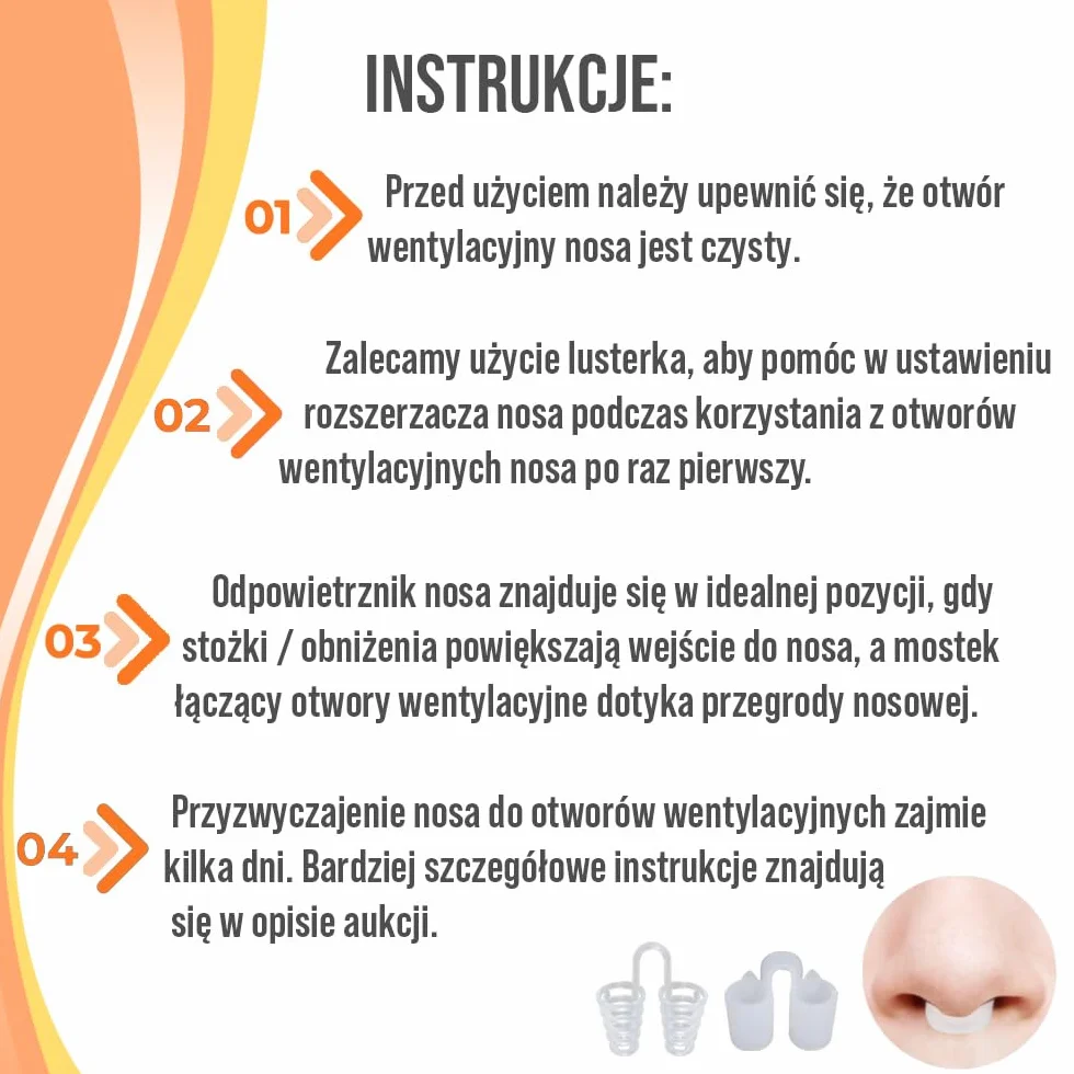 Rozwieracz do nosa (Opakowanie 8 sztuk różnych rozmiarów) - proste rozwiązanie dla osób chrapiących - urządzenie do chrapania wielokrotnego użytku, aby cieszyć się spokojnym snem marki Mobi Lock