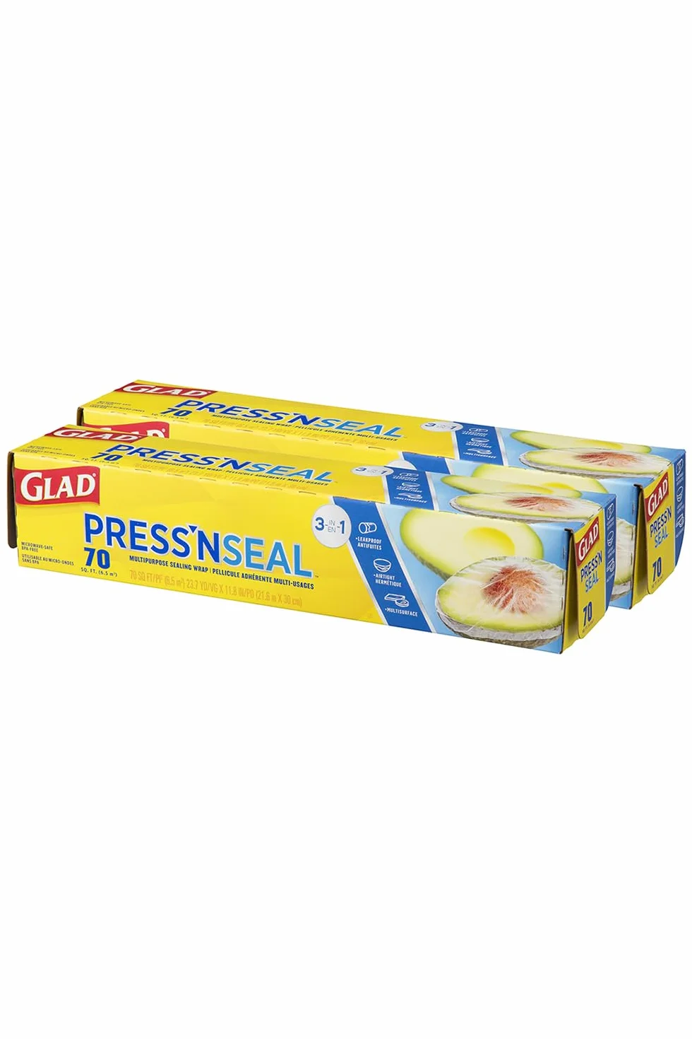 Glad Press 'N Seal Food Wrap, 70-Ft.