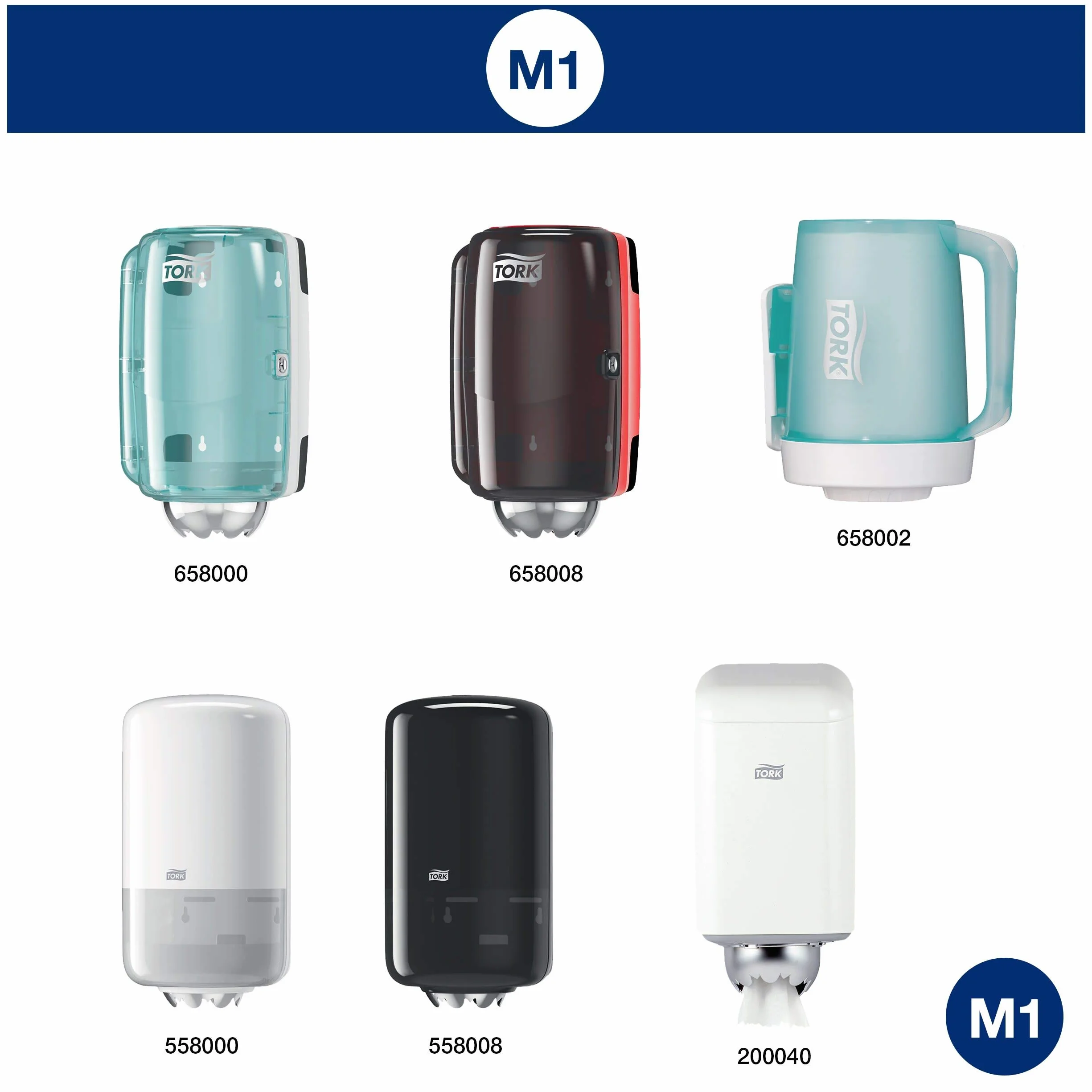 Tork wielofunkcyjne chusteczki papierowe M1 mini system dozownika 1-warstwowy biały 3 x 120 m