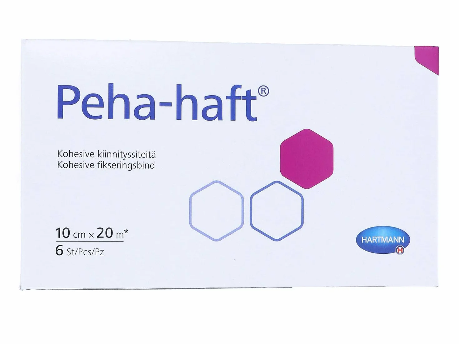 Hartmann Peha Haft Bezlateksowa taśma mocująca 20 m x 10 cm 6 szt