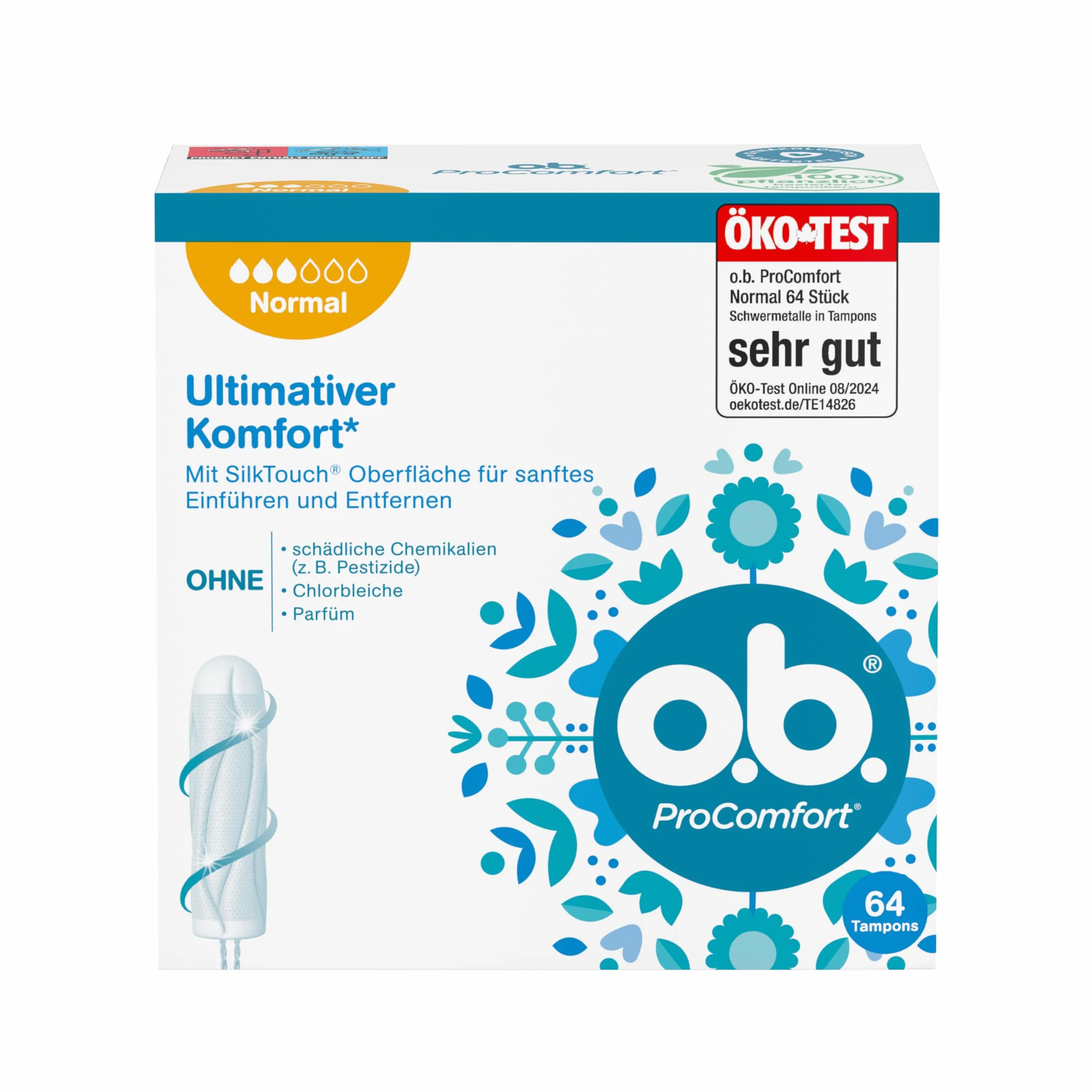 O.B. Procomfort Tampony, 64 Sztuki