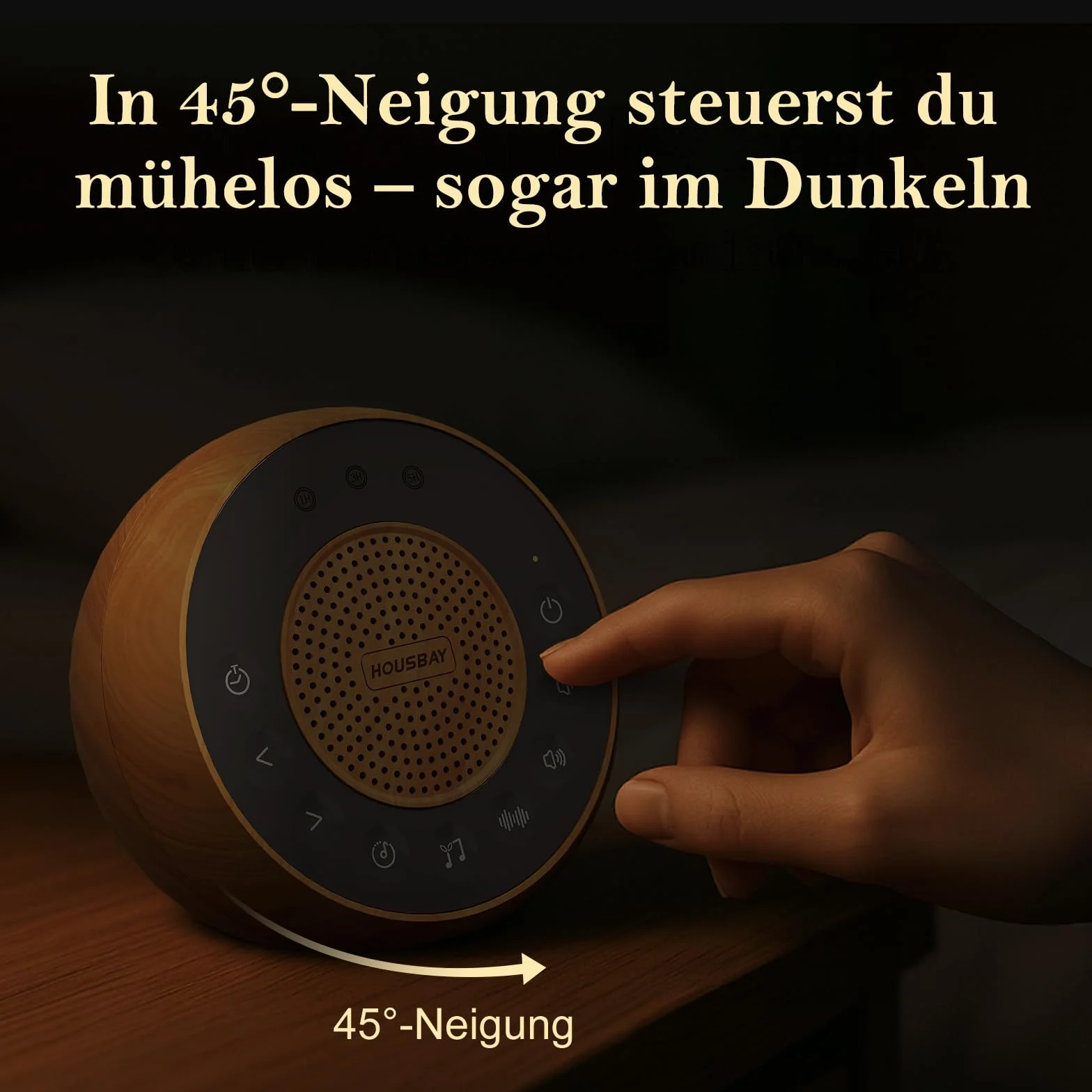 Housbay White Noise Machine 35 dźwięków natury z timerem do spania biały szum dla niemowląt i dorosłych