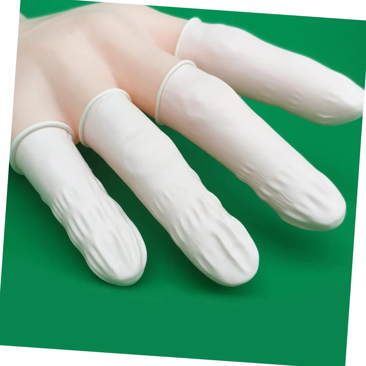 KOMBIUDA 830 Sztuk Anti Static Jednorazowe Paluszki Lateksowe Ochronne Palce Pokrywa Narzędzie Do Manicure DIY