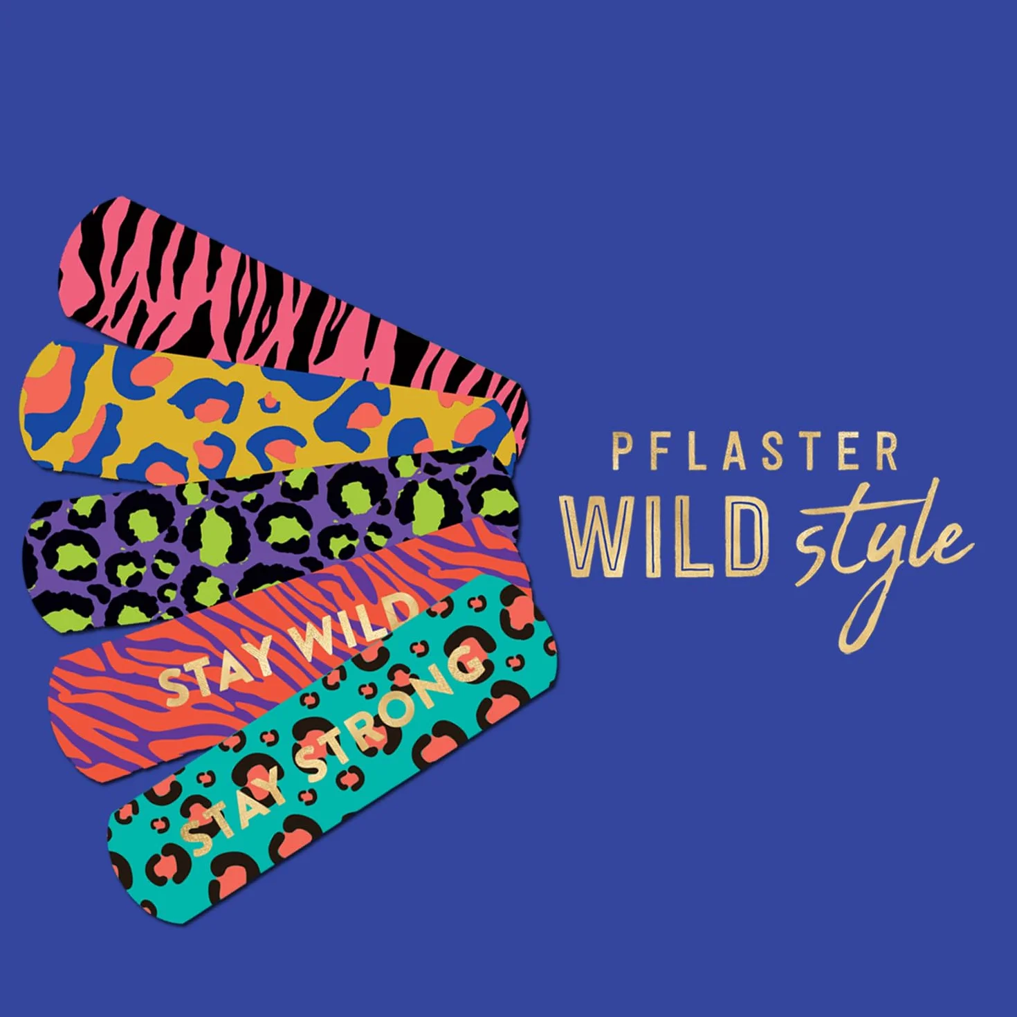 moses. Plastry Wild Style – kolorowe plastry w stylu zwierzęcym, przepuszczające powietrze i wodoodporne, 20 sztuk, w praktycznej metalowej puszce, do zastosowania w podróży i w domu