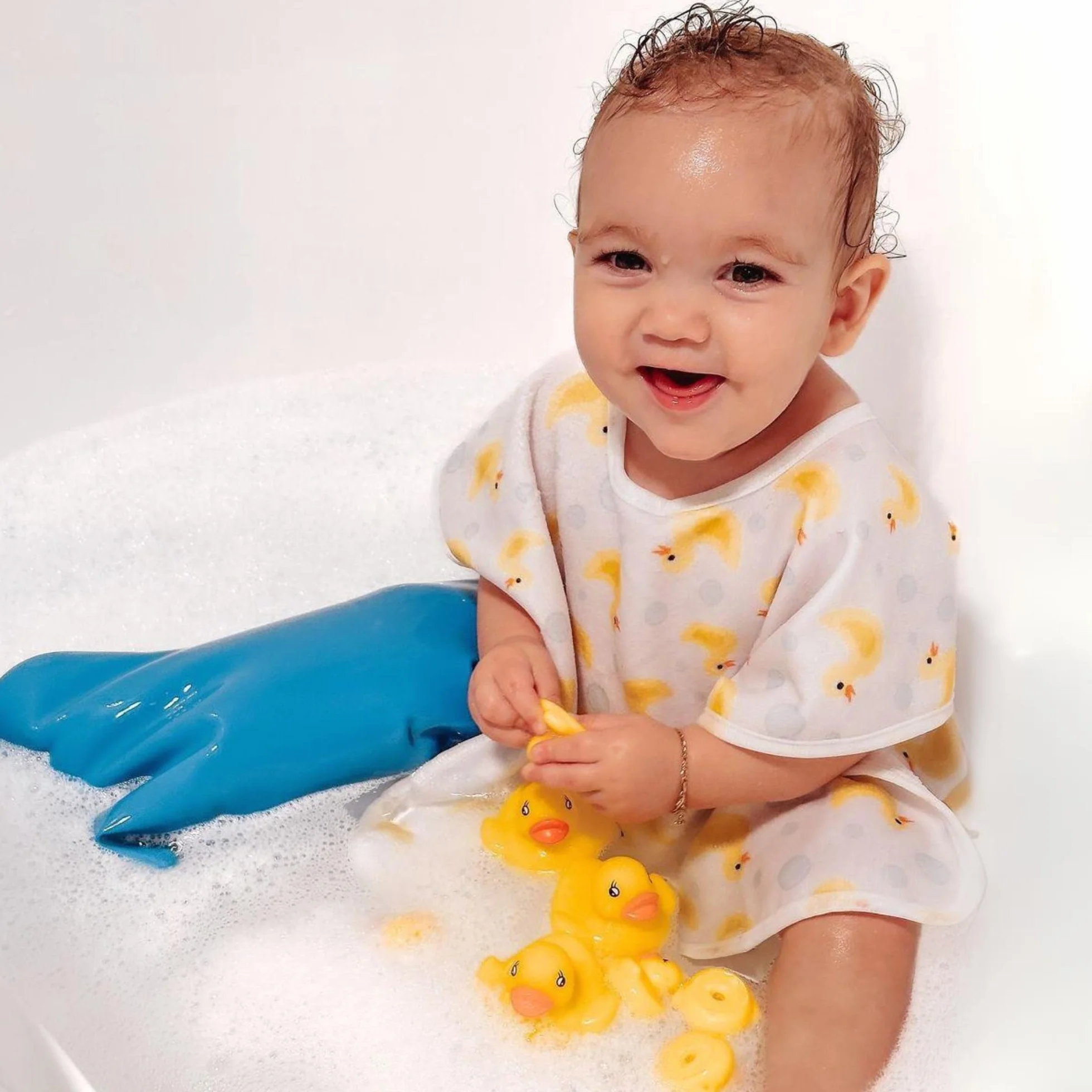 BLOCCS 100% wodoodporny ochraniacz na gips – Baby Bloccs (12–36 miesięcy) – wielokrotnego użytku ochraniacz pod prysznic, do kąpieli i pływania – XS
