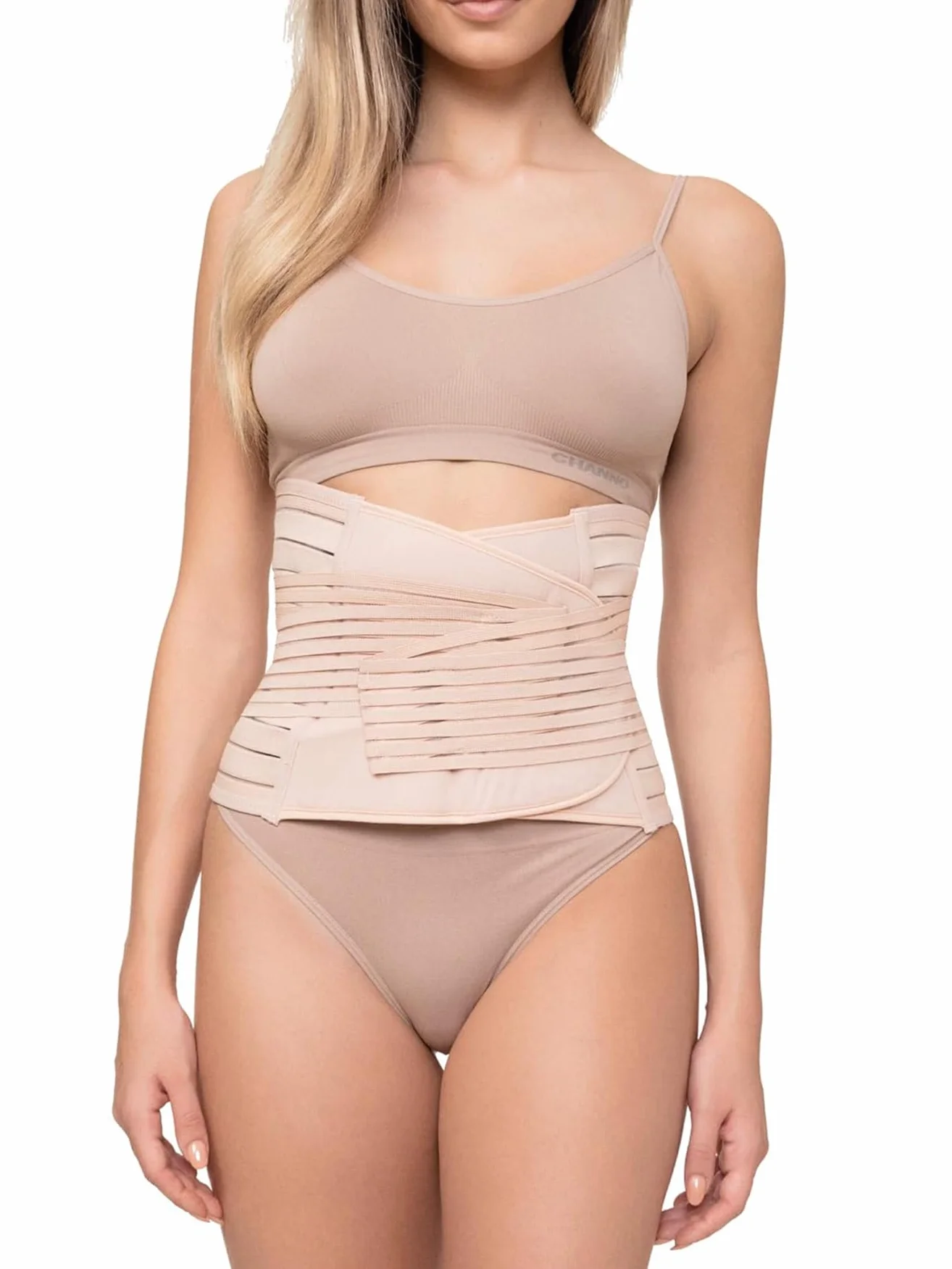 Channo Regulowany pasek - Wzmocnij siłę rdzenia poprawia prawidłową postawę dla mężczyzn i kobiet (opakowanie 1 vison L/XL)
