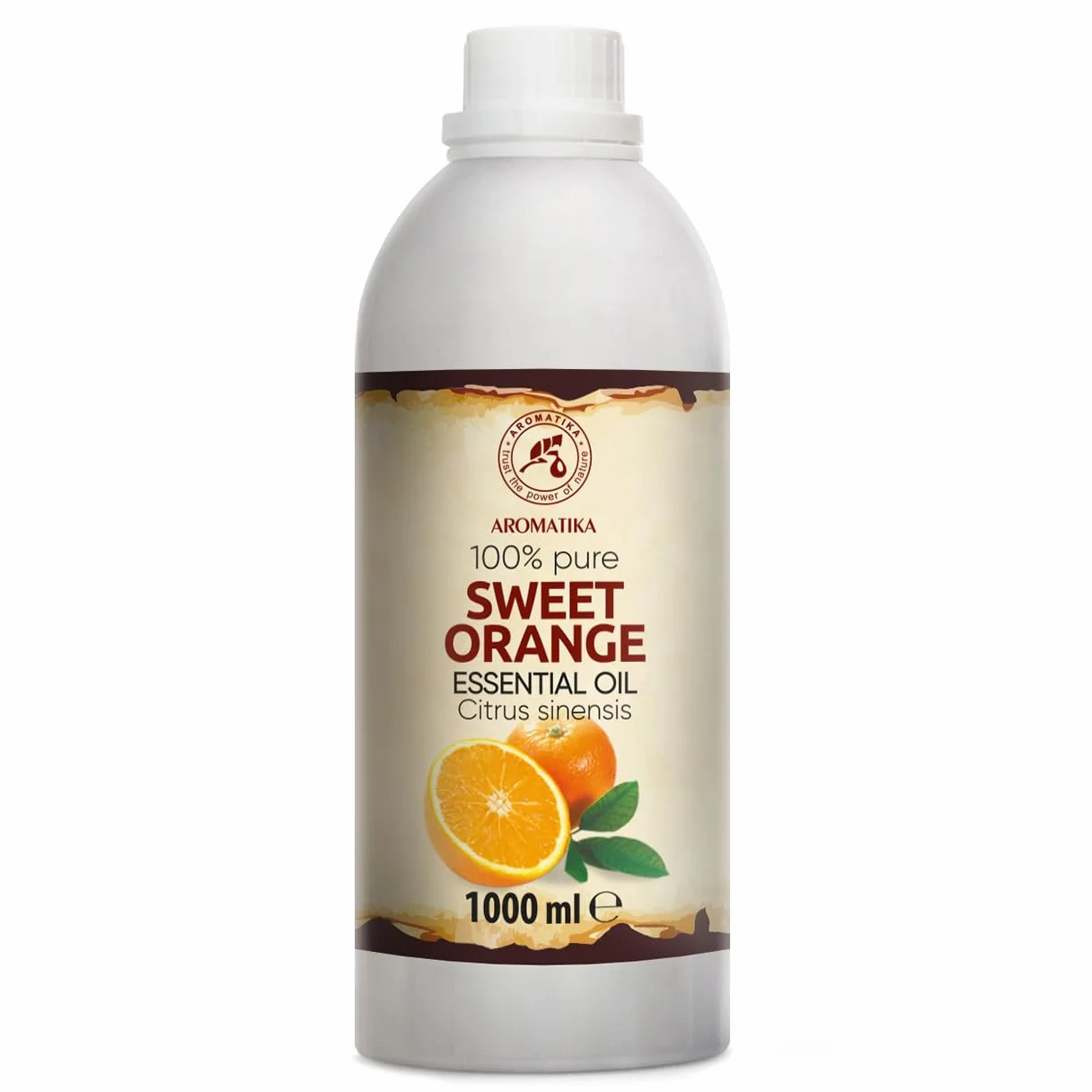 Olejek Eteryczny Ze Słodkiej Pomarańczy 1000 ml - Citrus Sinensis - Olejek Pomarańczowy do Dyfuzora - Zapach Cytrusów - Aromaterapia - Świece Zapachowe - Mydła - Odświeżanie Powietrza