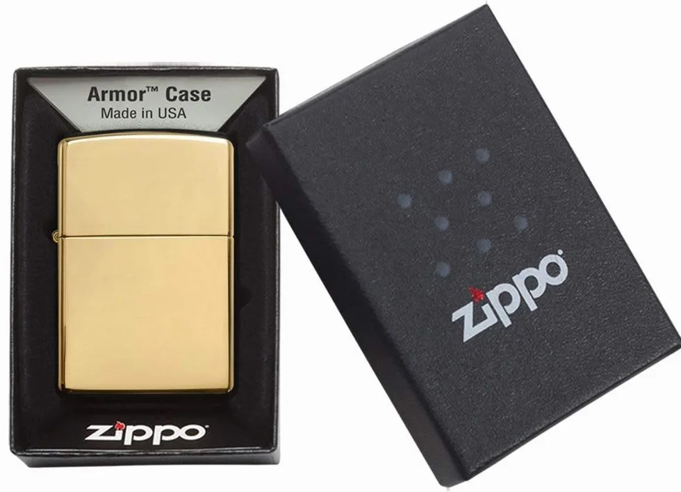 Zippo Zapalniczka Sztormowa Chromowana High Polished Brass Heavy Wall Model Podstawowy Wielokrotnego Użytku Odporna na Wiatr