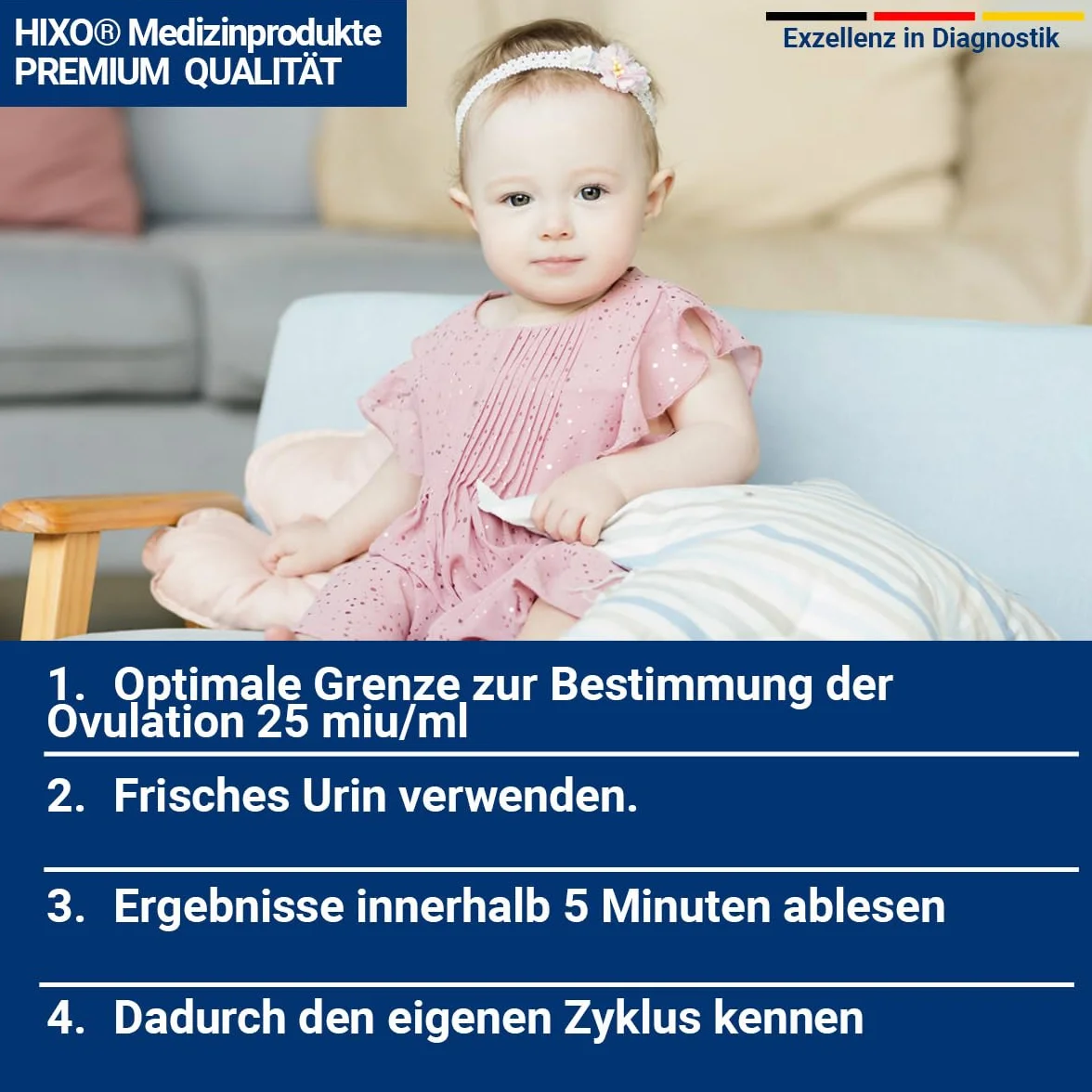 20 pasków testowych do owulacji – paski testowe LH do oznaczania owulacji – 25 mIU/ml – dokładność 99% – rozpoznawanie moczu – życzenia dziecka i monitorowanie cyklu dla kobiet