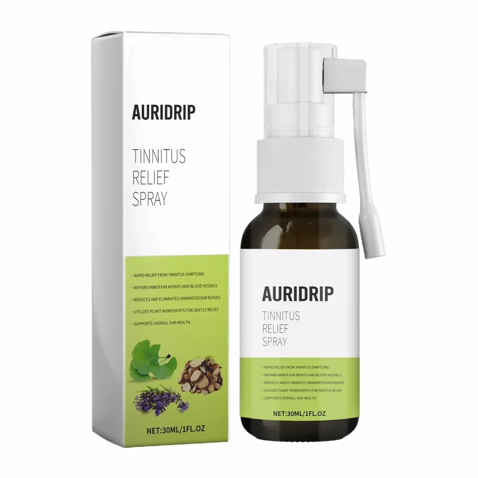 Brianelle Auridrip Spray 30 ml na szumy uszne, naturalny płyn do uszu