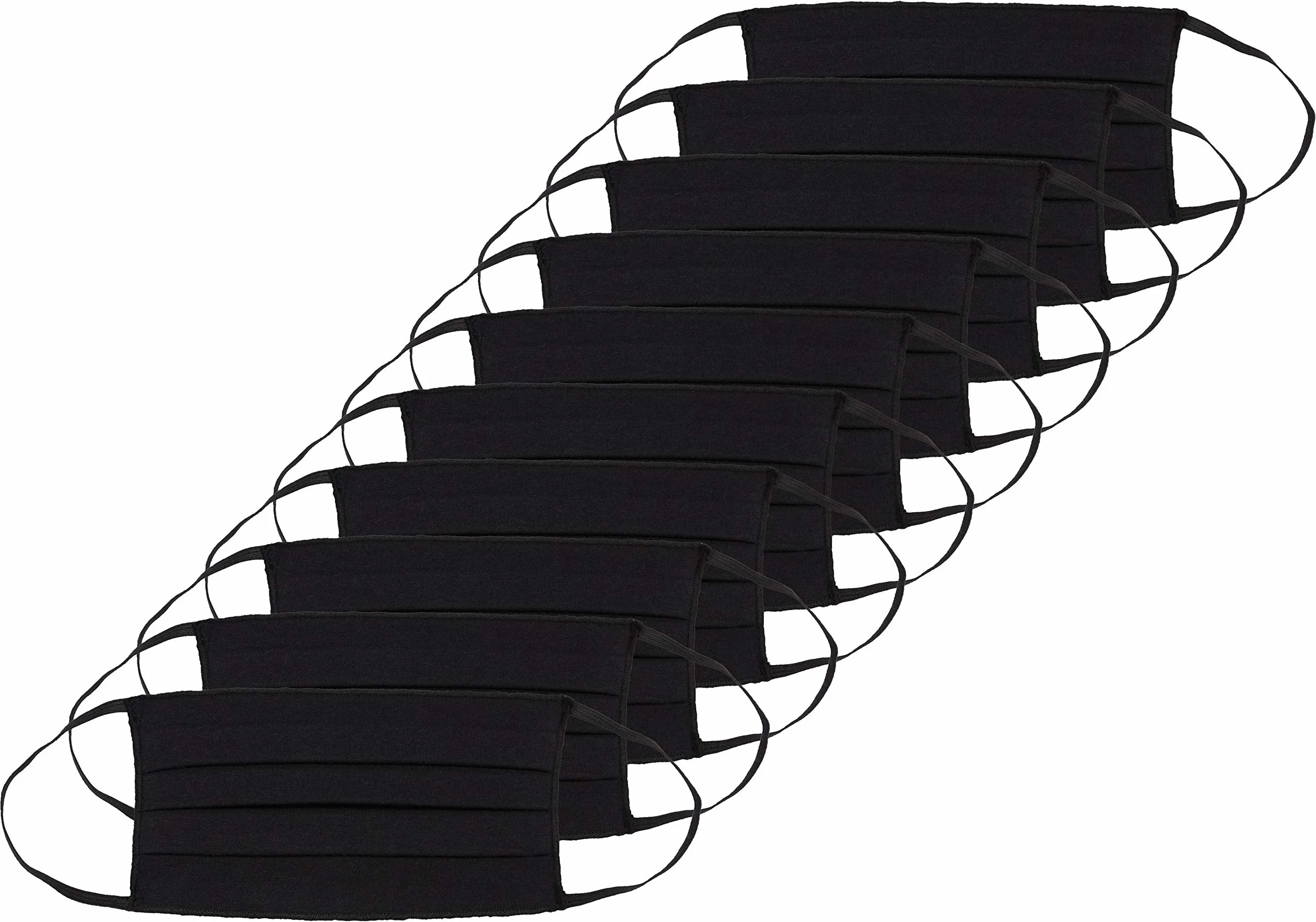 Maski Ochronne Pleated Face Mask Czarne 10 Sztuk