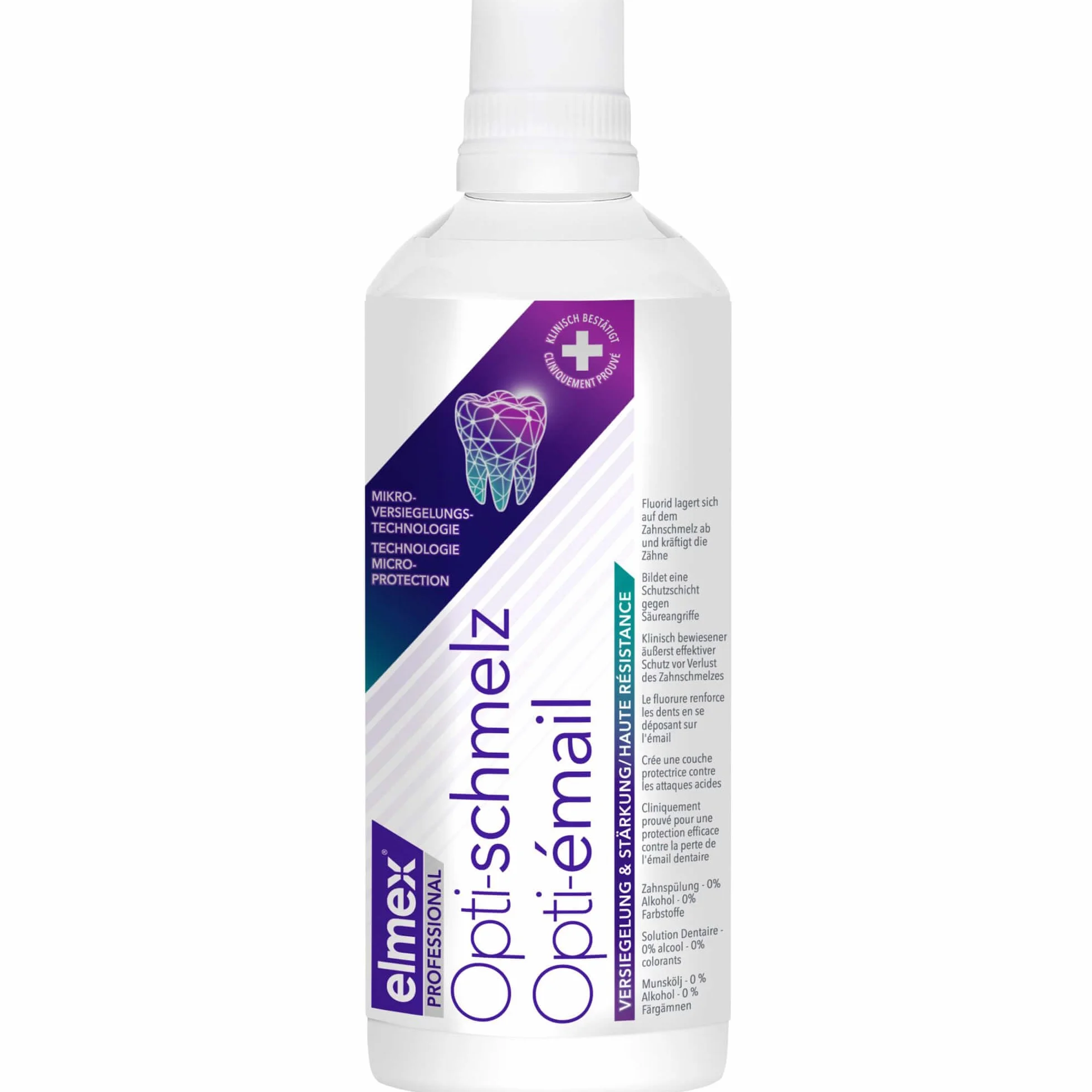 Elmex Opti-Schmelz Professional Zahnspülung, 400 ml Kremowa
