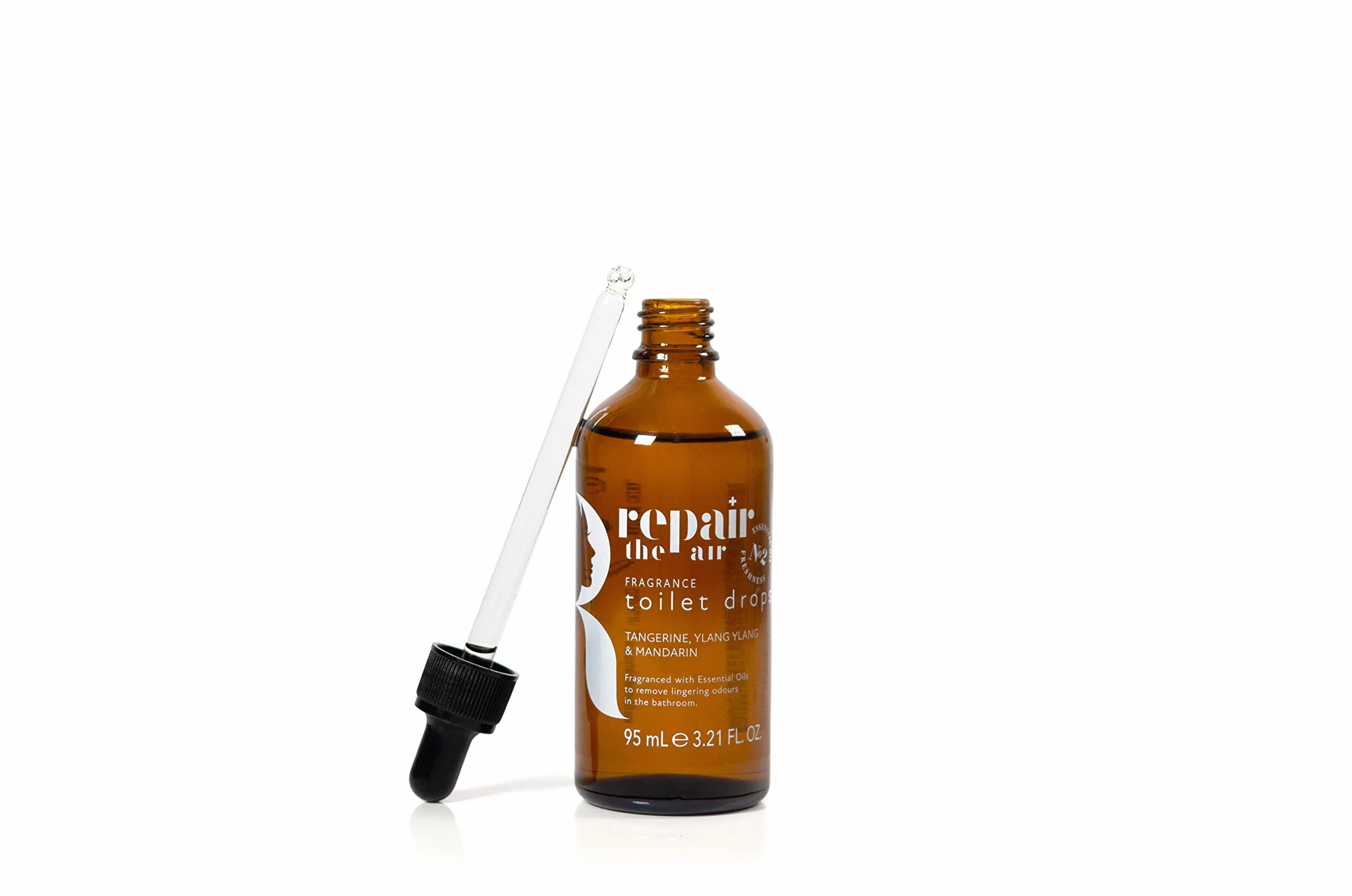 Repair the Air Fragranced Toilet Drops Tangerine Ylang Ylang Mandarin Essential Oils 95ml