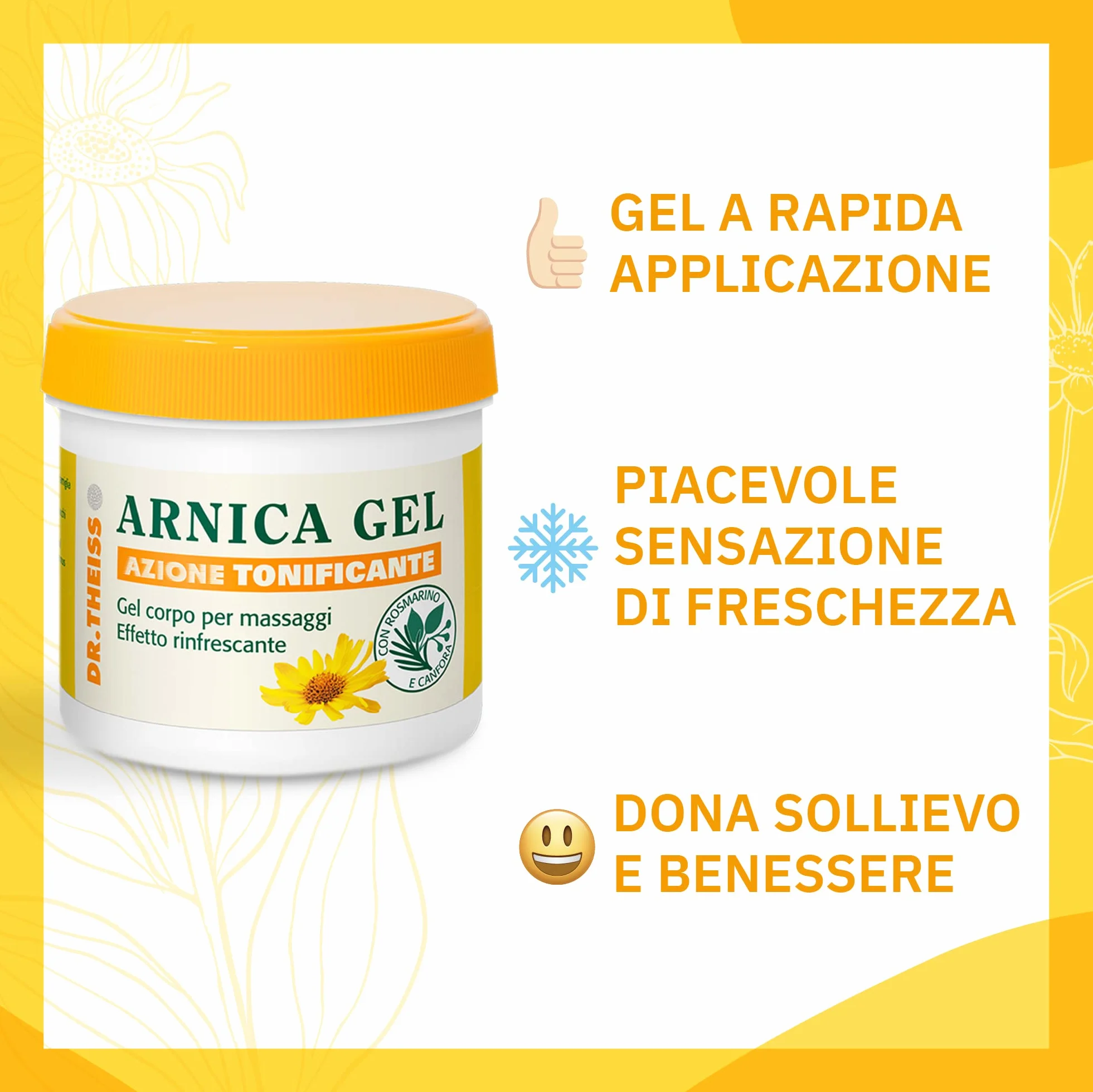 Dr. Theiss Arnica żel do szybkiego masażu mięśni i stawów, 200 ml