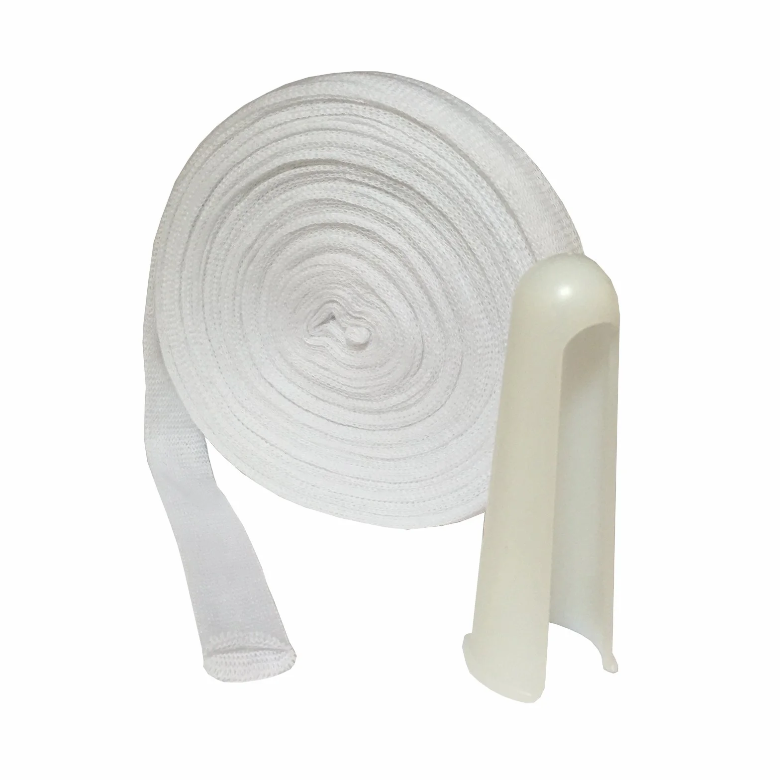 Steroplast 20 metrów sterogauzy rurowy palec palec sukienka bandaż i aplikator duże cyfry dla dorosłych 2,5 cm