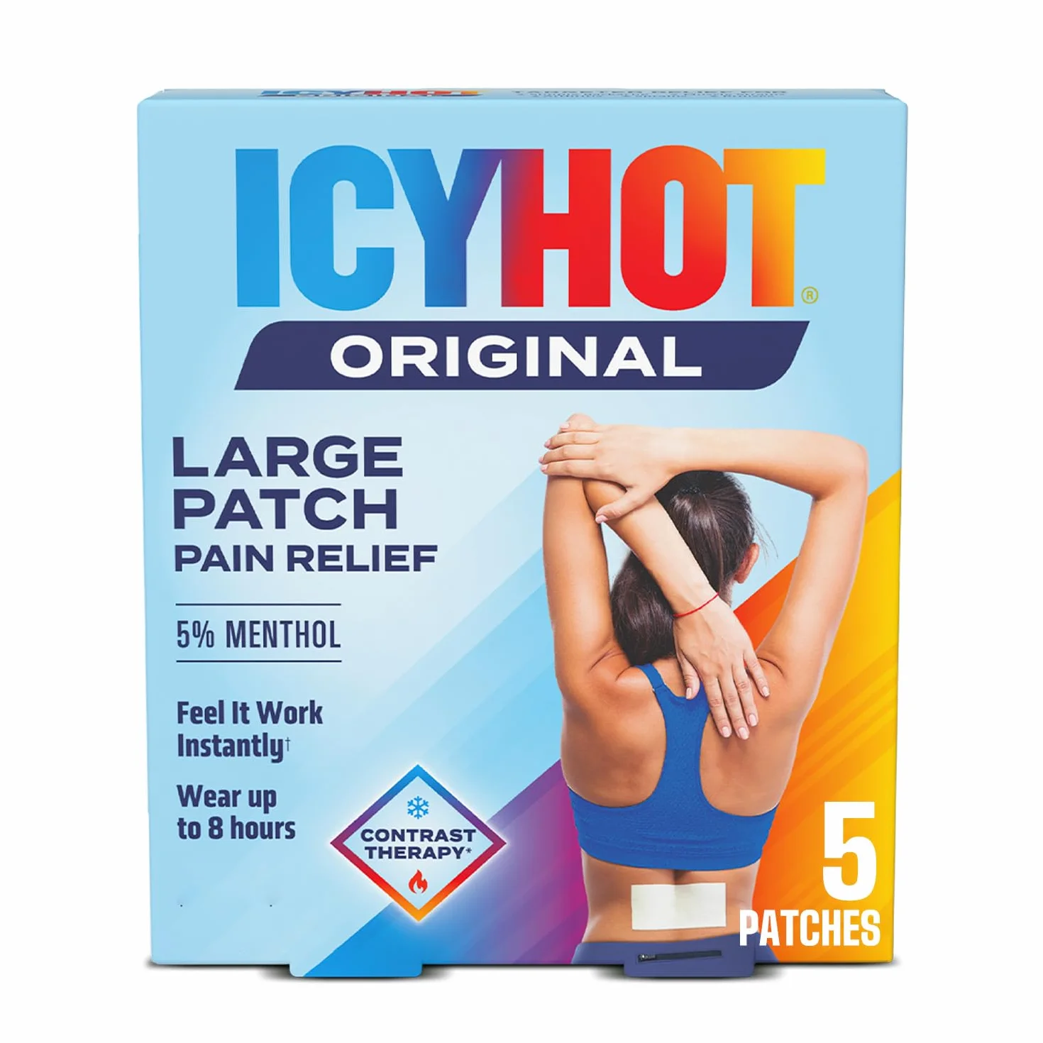 ICY HOT Łatka stojąca bardzo mocna Na plecy i duże obszary 5
