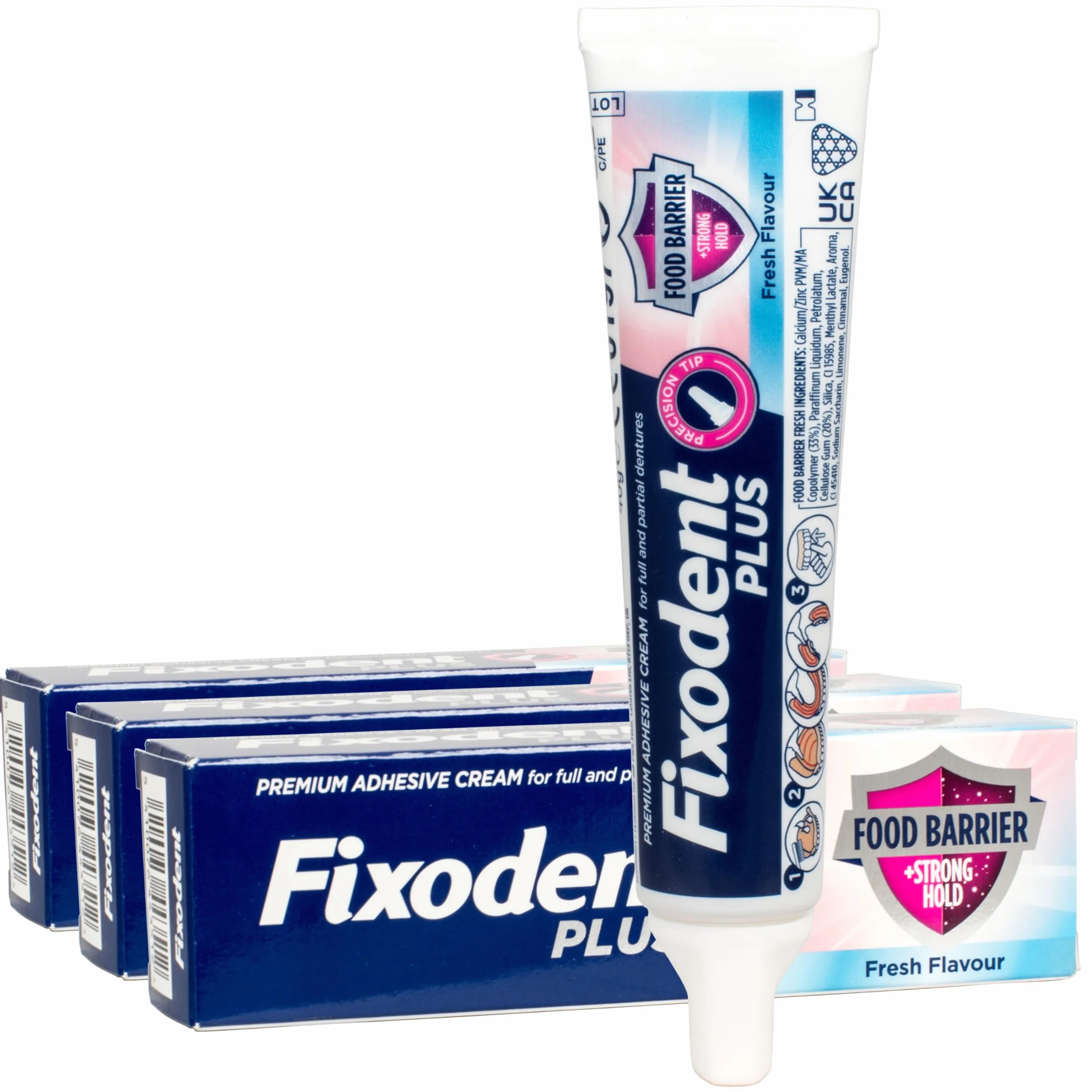 Fixodent Podwójna proteza samoprzylepna, 3 sztuki