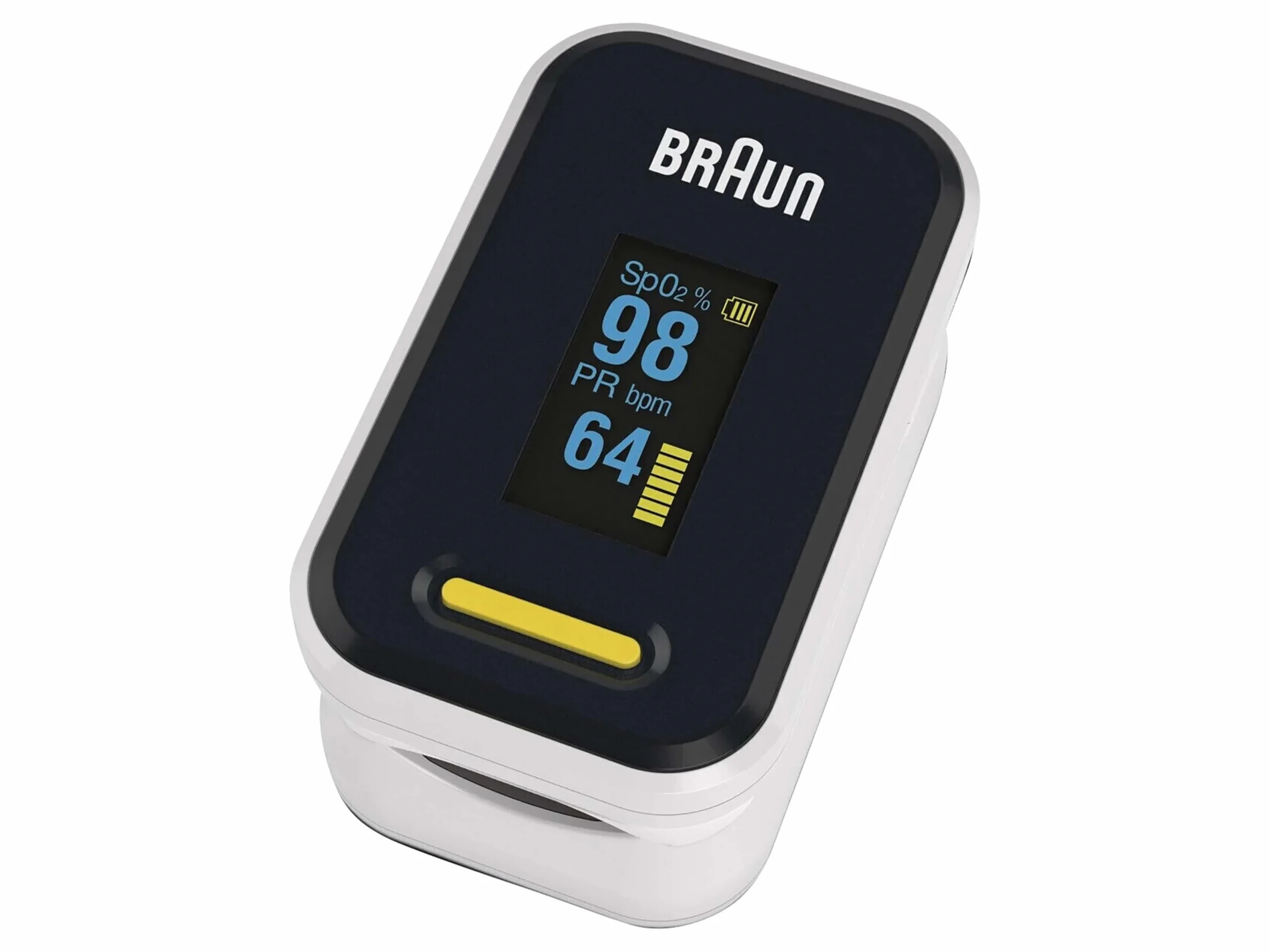 Braun Healthcare Pulsoksymetr 1 (nasycenie tlenu, zawartość tlenu we krwi, dokładny, klinicznie certyfikowany produkt medyczny) YK-81CEU