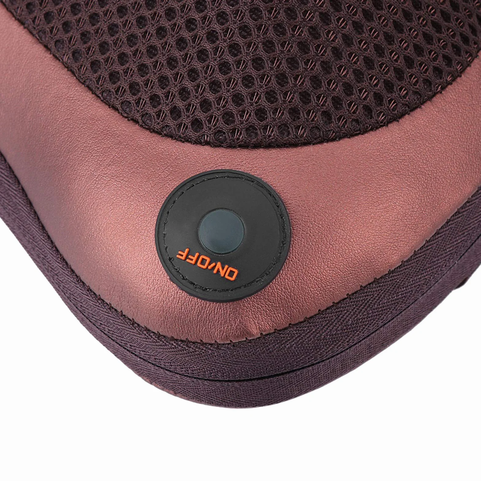 Shiatsu poduszka do masażu Shiatsu, poduszka do masażu, poduszka do masażu, z zabezpieczeniem przed przegrzaniem, automatyczne wyłączanie, plecy, ramiona, talia (kawa)