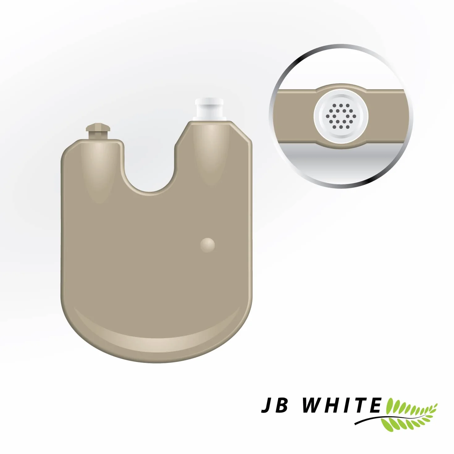 JB White 6 filtrów ProWax do aparatów słuchowych Oticon Bernafon, 1 dozownik z 6 narzędziami i 6 filtrami, szary