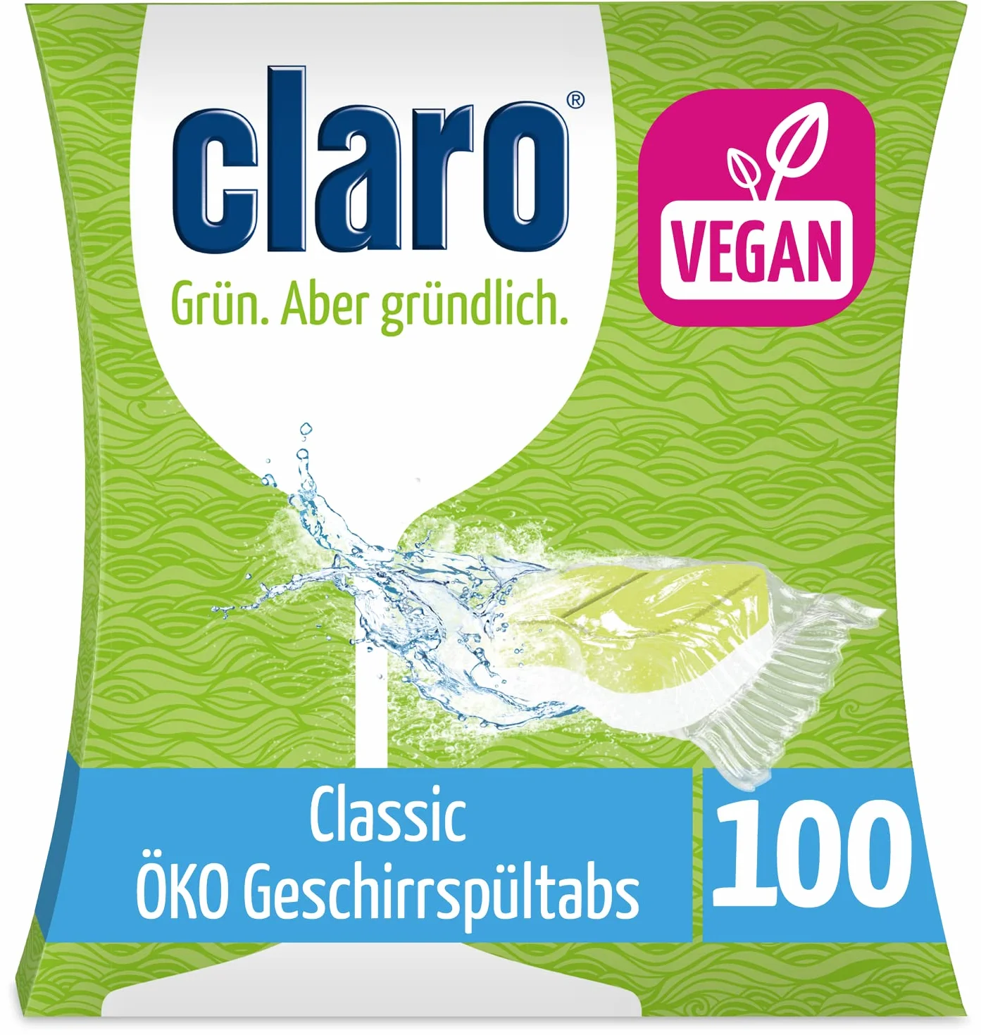 Claro Classic tabletki do mycia naczyń, Bez fosforanów/biodegradowalne, 100 sztuk