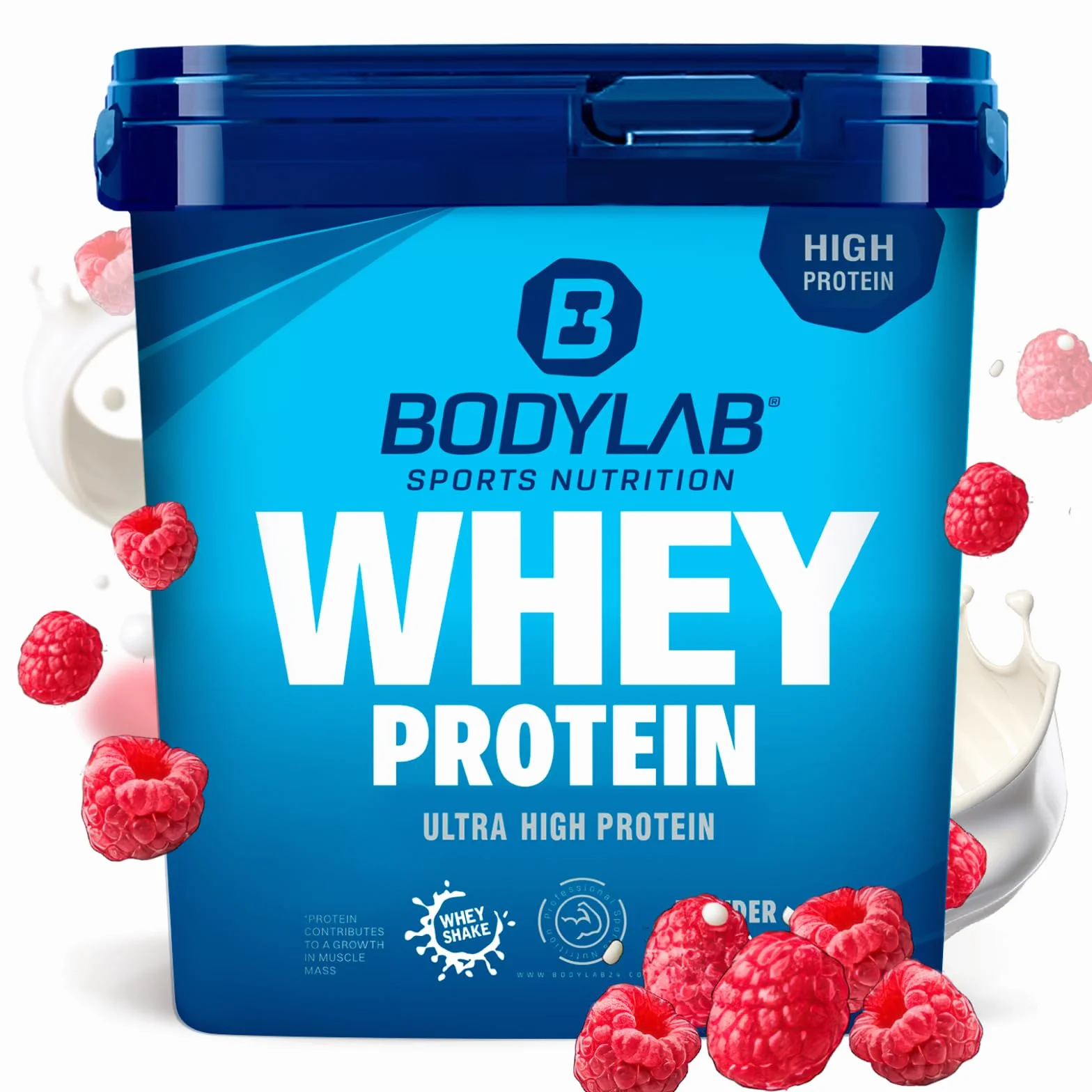 Bodylab24 Whey Protein w proszku, jogurt malinowy, 2 kg