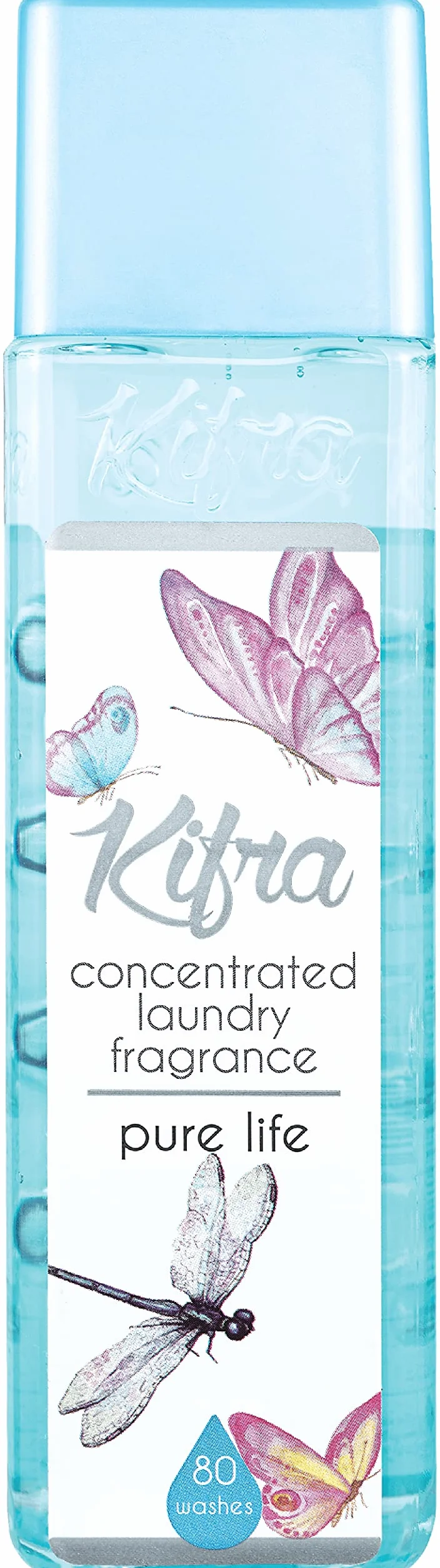 Kifra Pure Life skoncentrowane perfumy do prania, płyn, 200 ml, 80 cykli prania, długotrwały zapach do prania