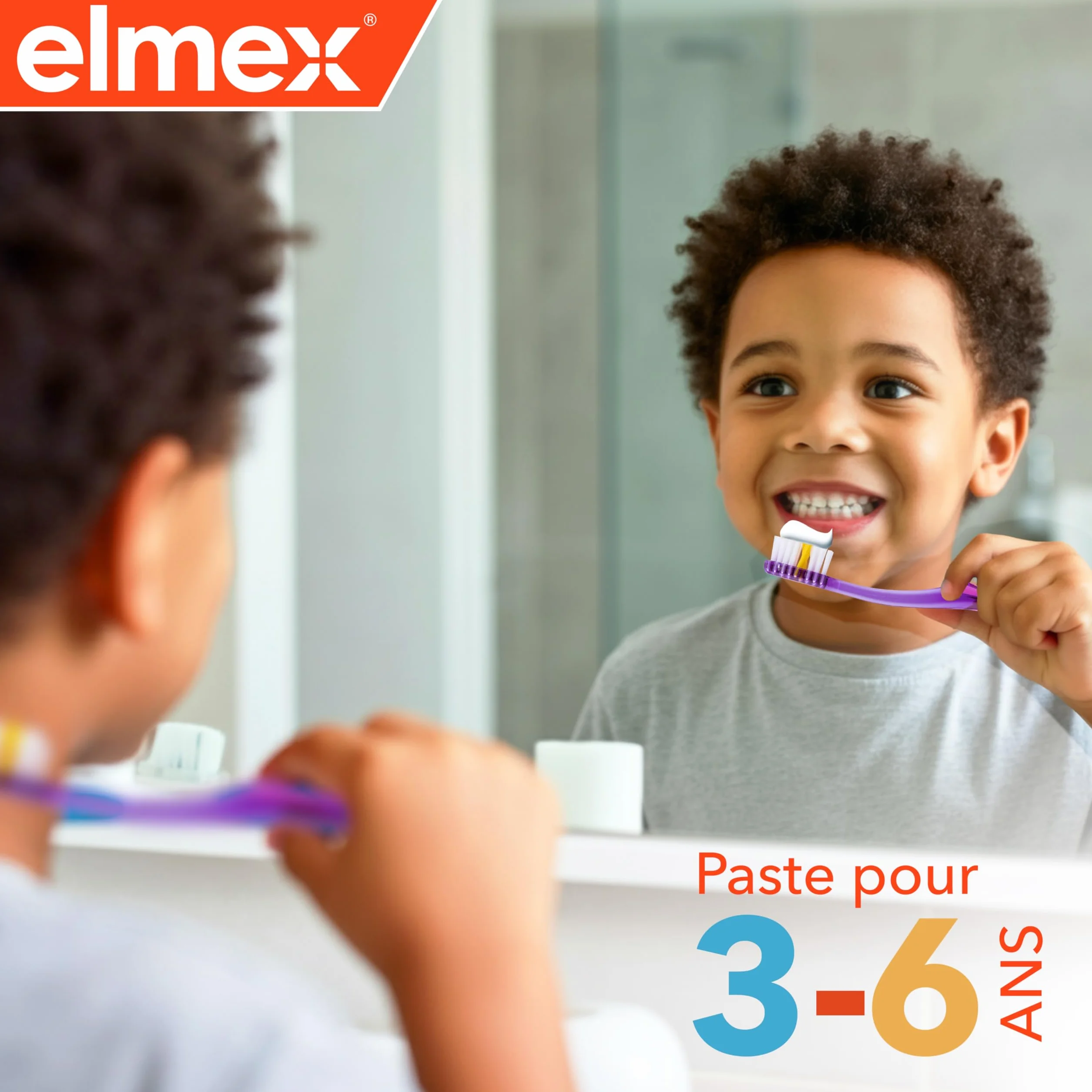 Elmex Kit Enfant Zestaw do Mycia Zębów, 2 Sztuki