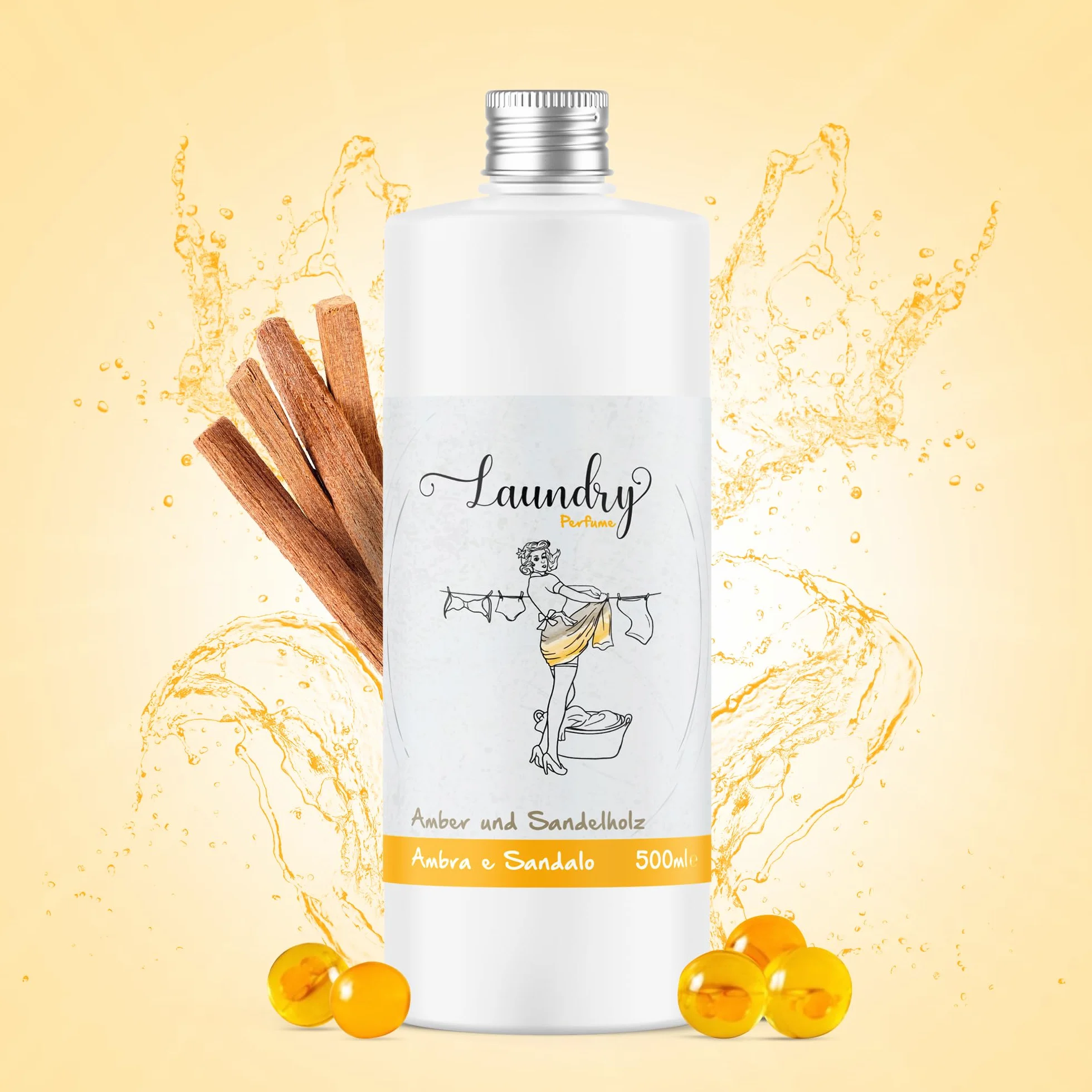 Perfumy do prania 500 ml bursztyn drzewo sandałowe
