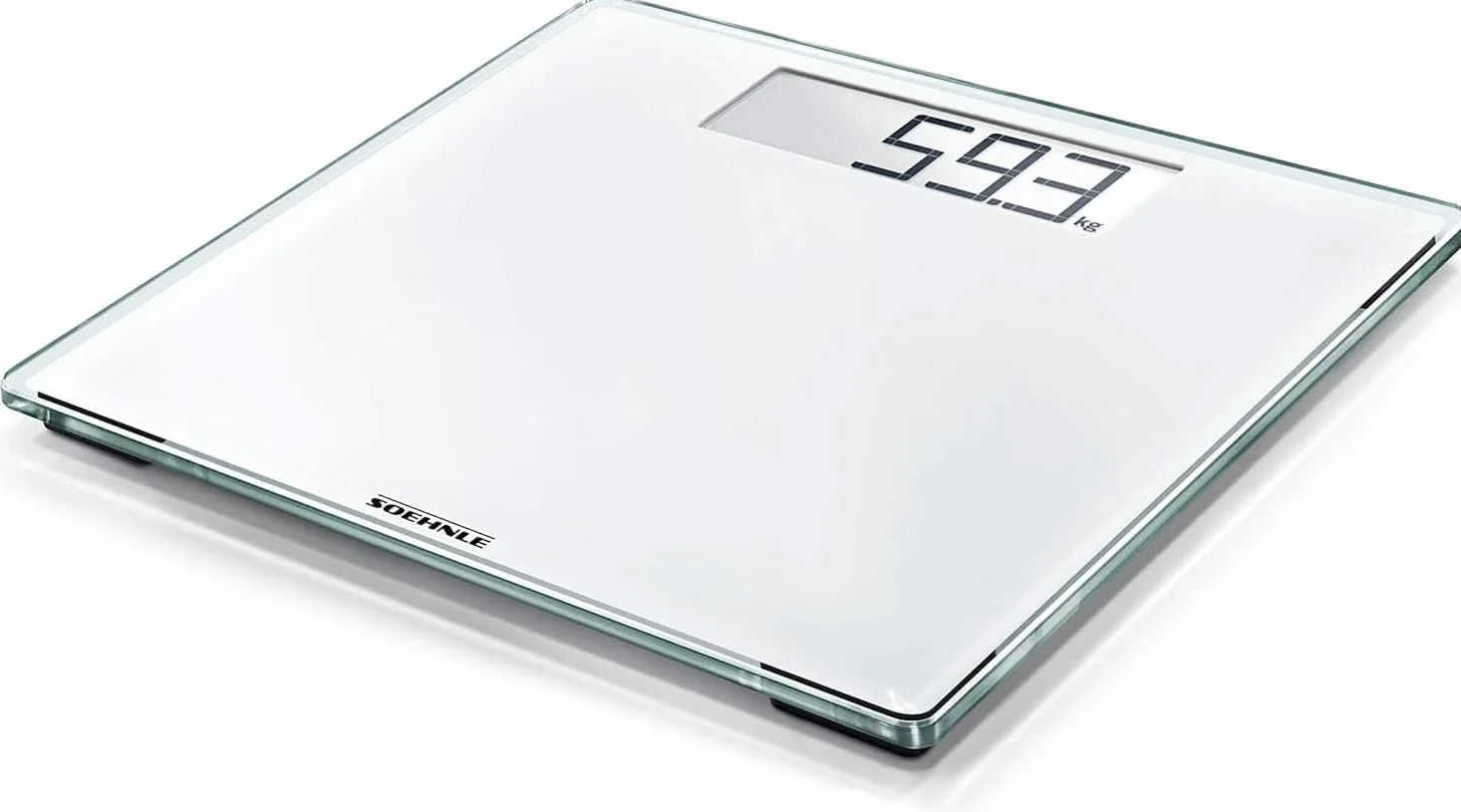 Soehnle Style Sense Comfort 100, waga osobowa z szerokim wyświetlaczem LCD, waga precyzyjna do 180 kg, trwała waga osobowa