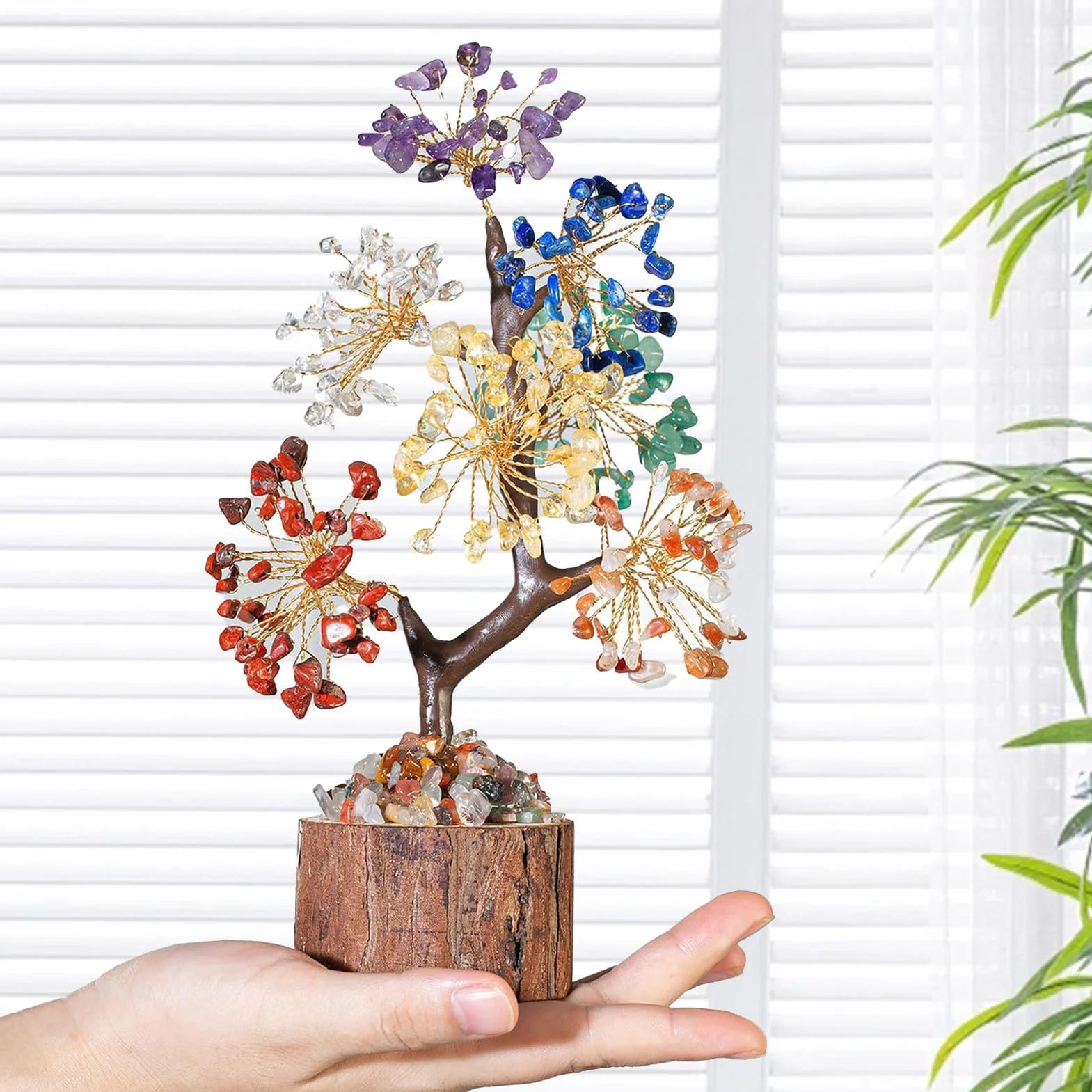 Kryształowe drzewo ametystowe, drzewo życia, drzewo życia, dekoracja drzewka bonsai, drzewo pieniężne, dekoracja biurka, duchowa ezoteryka, feng shui, dekoracja czakra, duchowy prezent dla kobiet