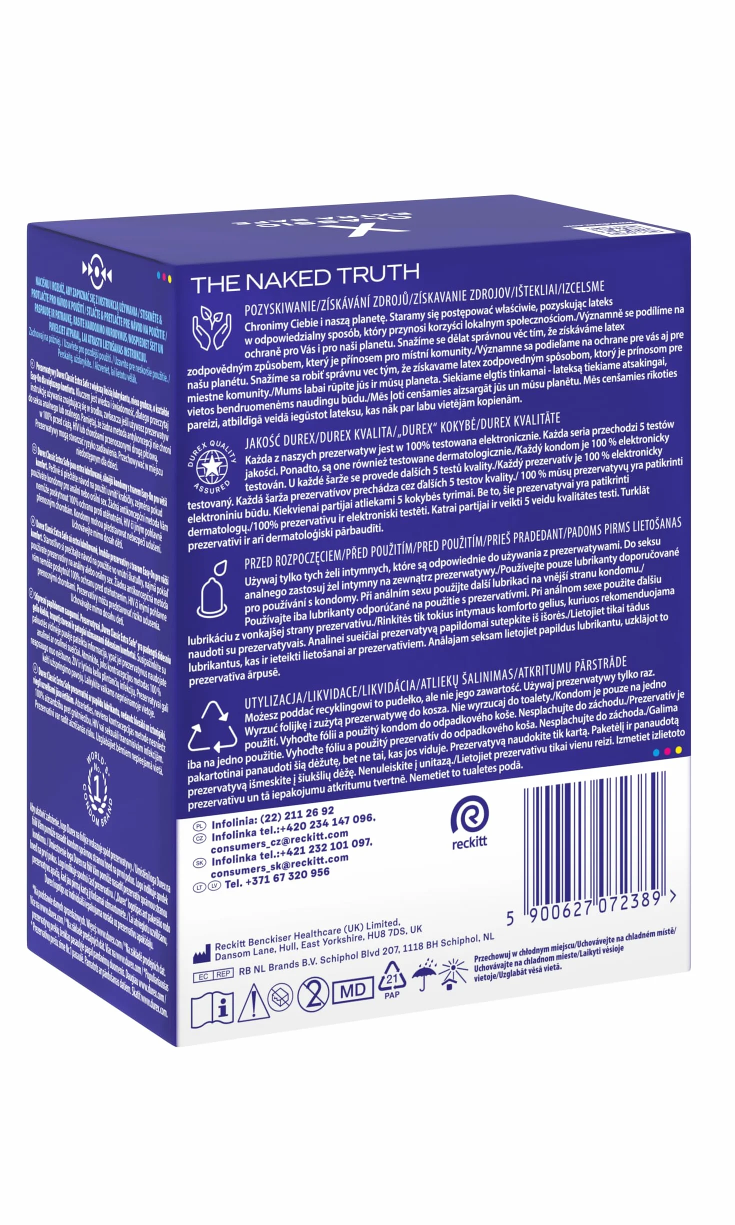 DUREX CLASSIC EXTRA SAFE prezerwatywy z lubrykantem 24 szt.